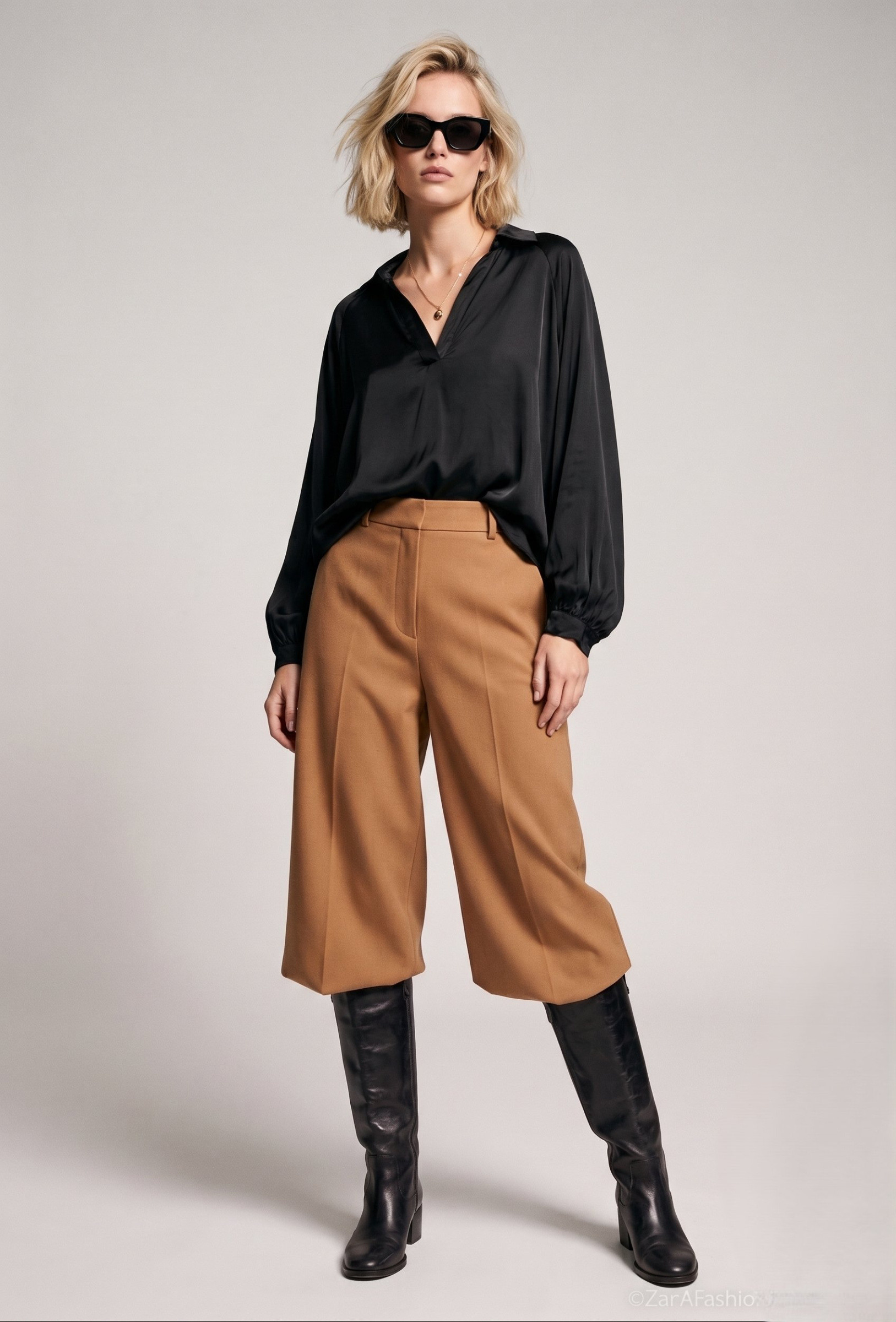 Großhändler Max & Enjoy (Vêtements) - Bluse aus Viskose und Seide gemischt