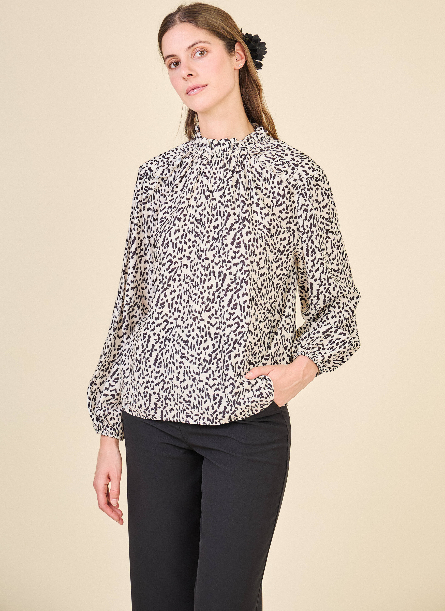 Wholesaler Max & Enjoy (Vêtements) - Flowy printed blouse in viscose