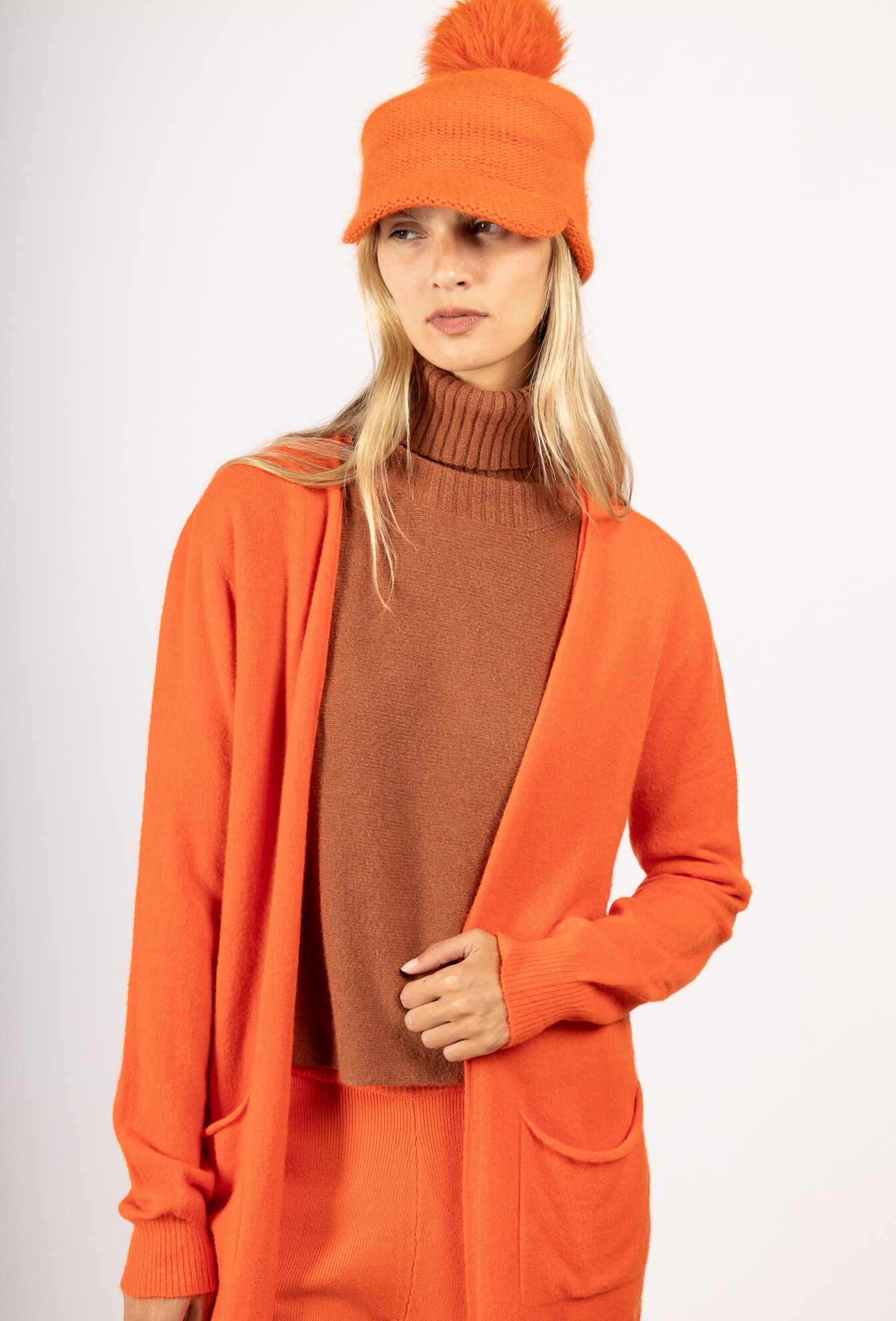 Großhändler Max & Enjoy (Vêtements) - Mütze mit abnehmbarem Pompon