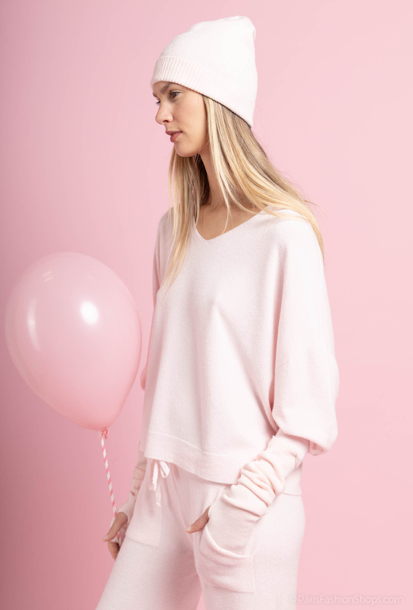 Großhändler Max & Enjoy (Vêtements) - Nahtlose Mütze, Kaschmir-Gefühl