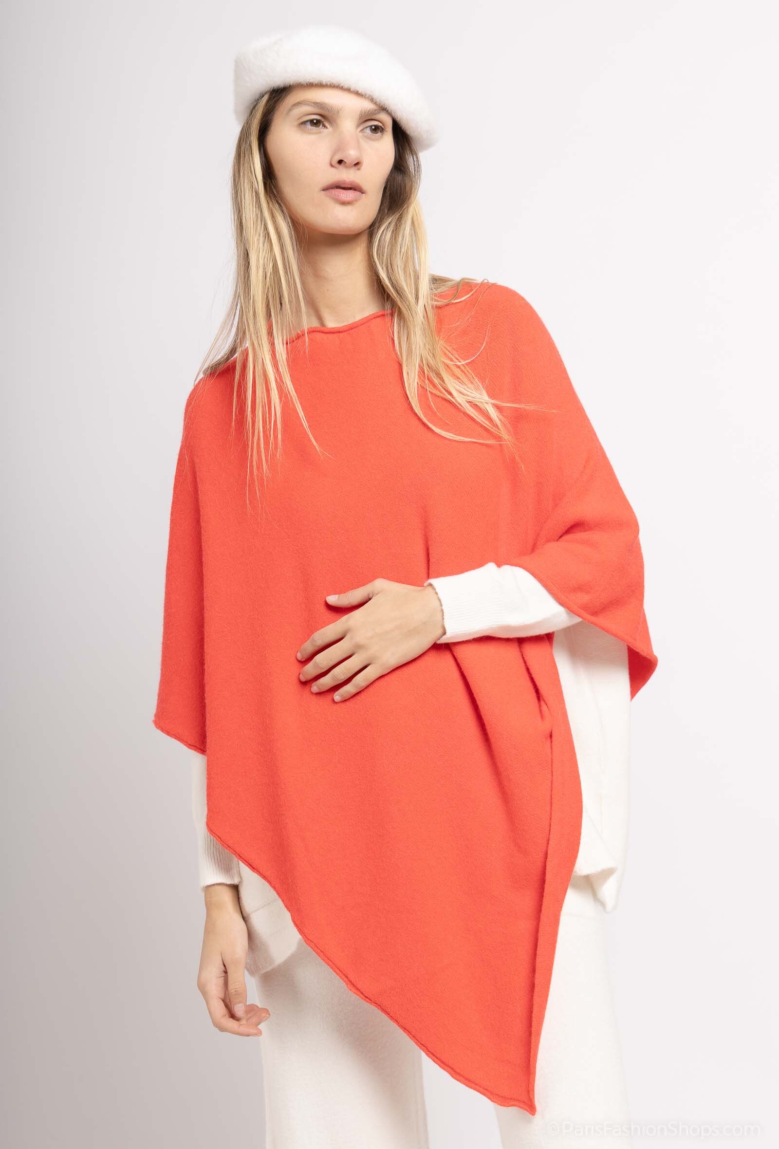 Grossiste Max & Enjoy (Vêtements) - Poncho sans couture au toucher cachemire
