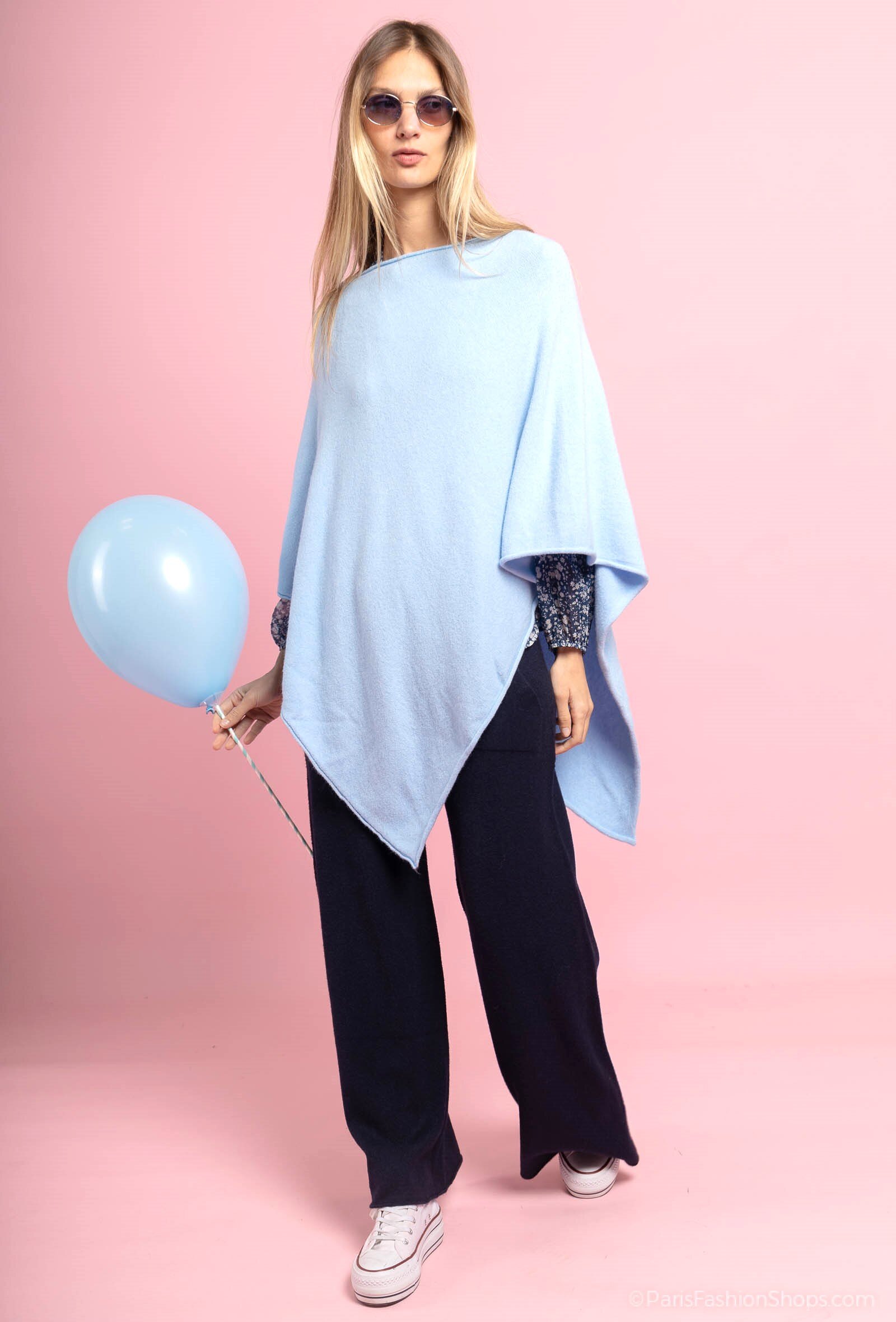 Grossiste Max & Enjoy (Vêtements) - Poncho sans couture au toucher cachemire