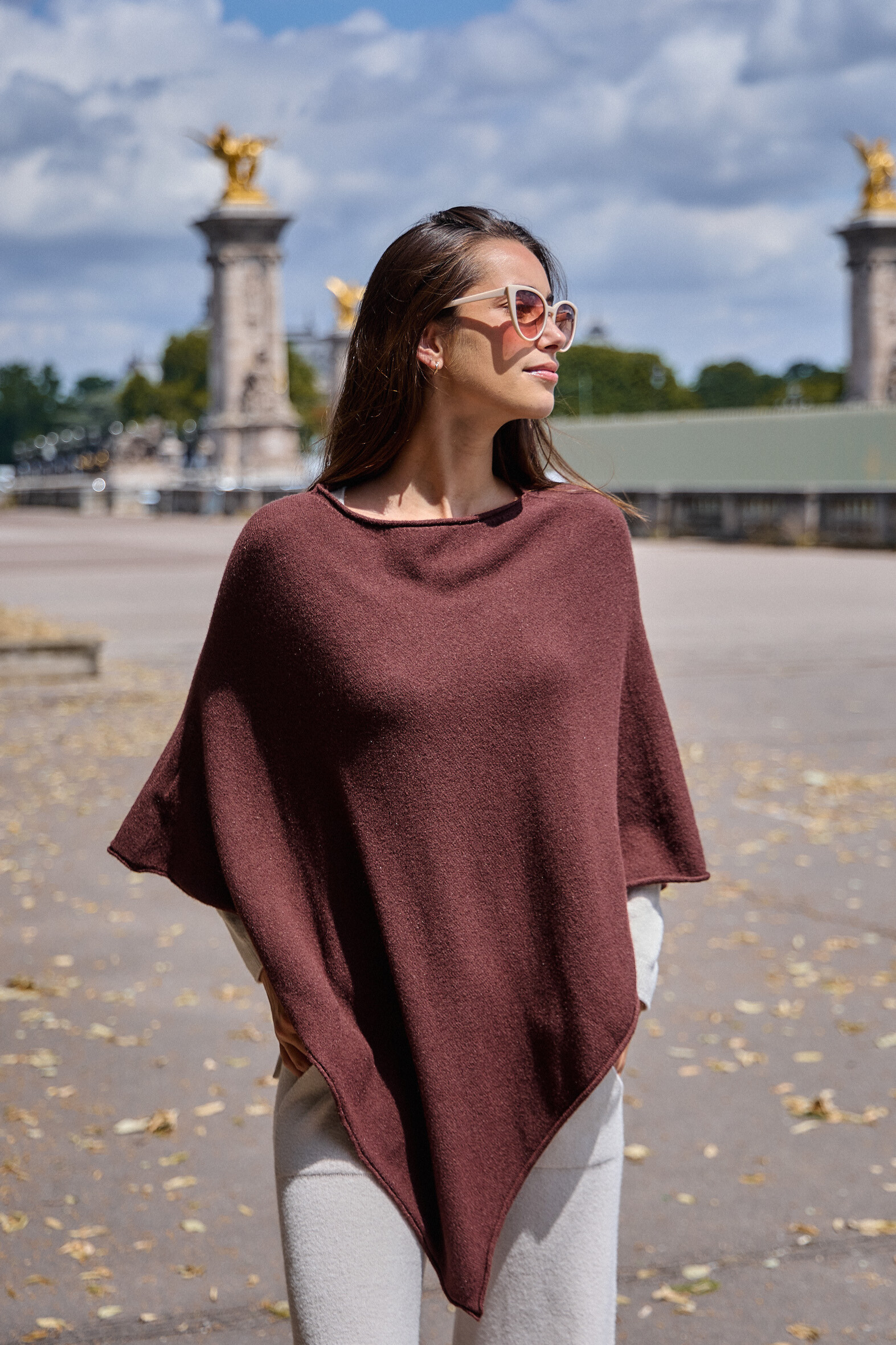 Grossiste Max & Enjoy (Vêtements) - Poncho sans couture au toucher cachemire