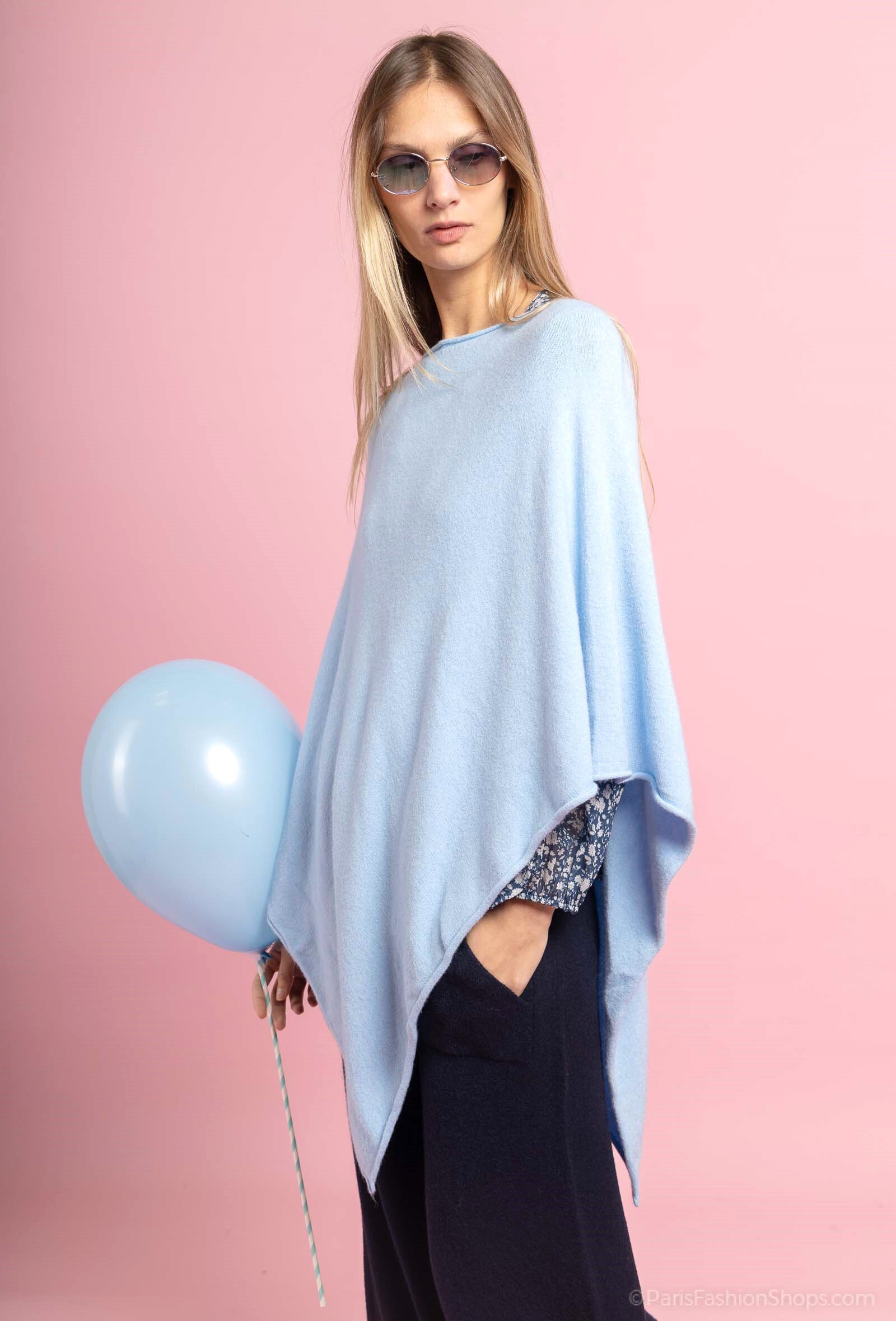 Grossiste Max & Enjoy (Vêtements) - Poncho sans couture au toucher cachemire