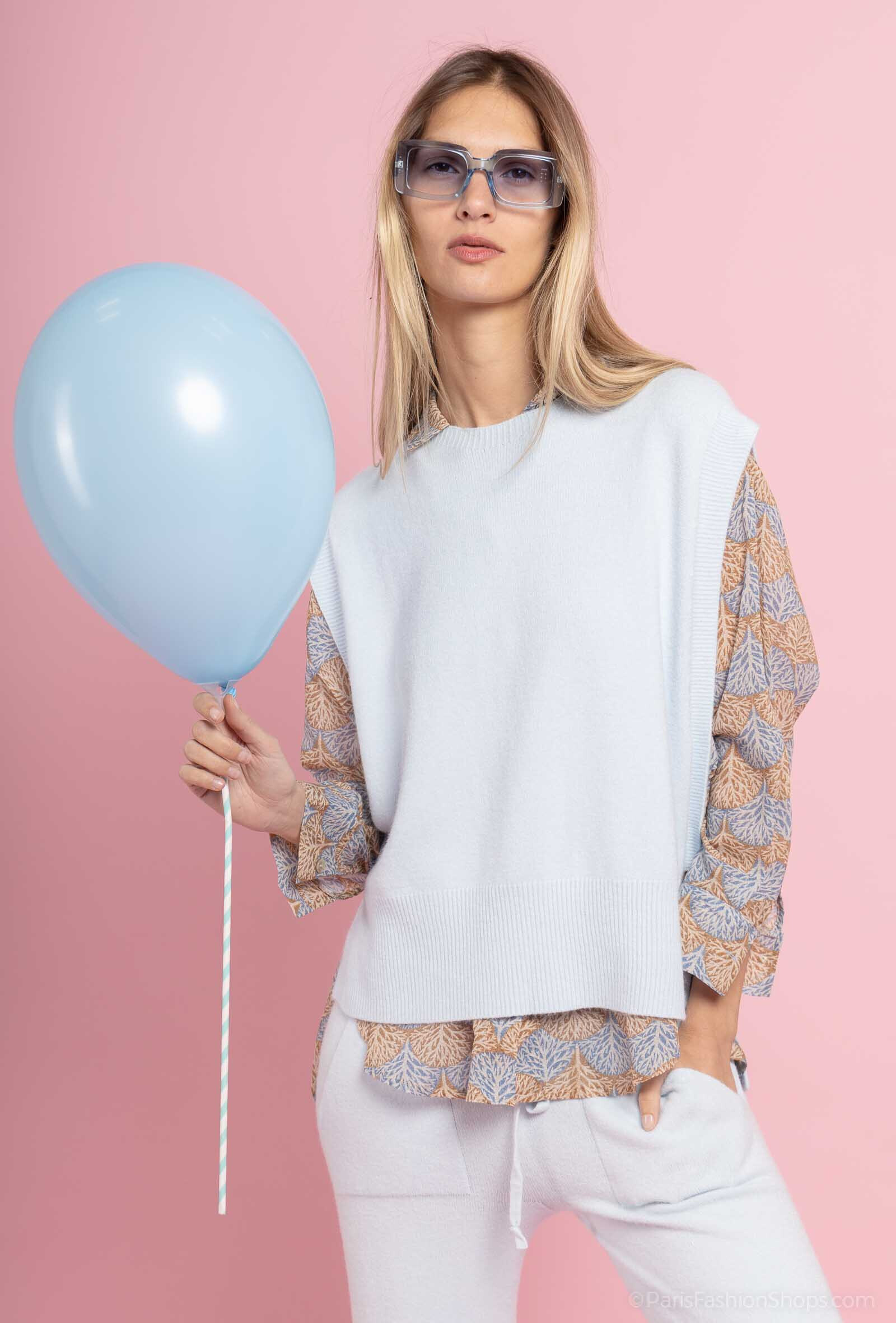 Wholesaler Max & Enjoy (Vêtements) - Oversize poncho sweater without seam, Kashmir touch