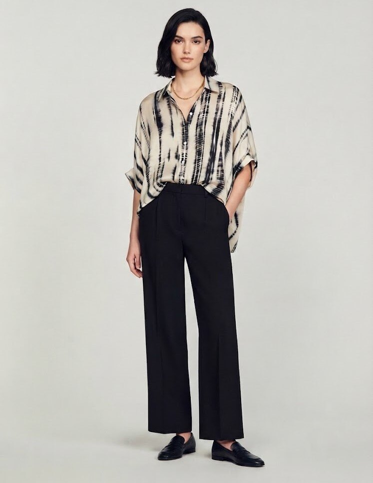 Grossiste Max & Enjoy (Vêtements) - Chemise imprimée en soie mélangée