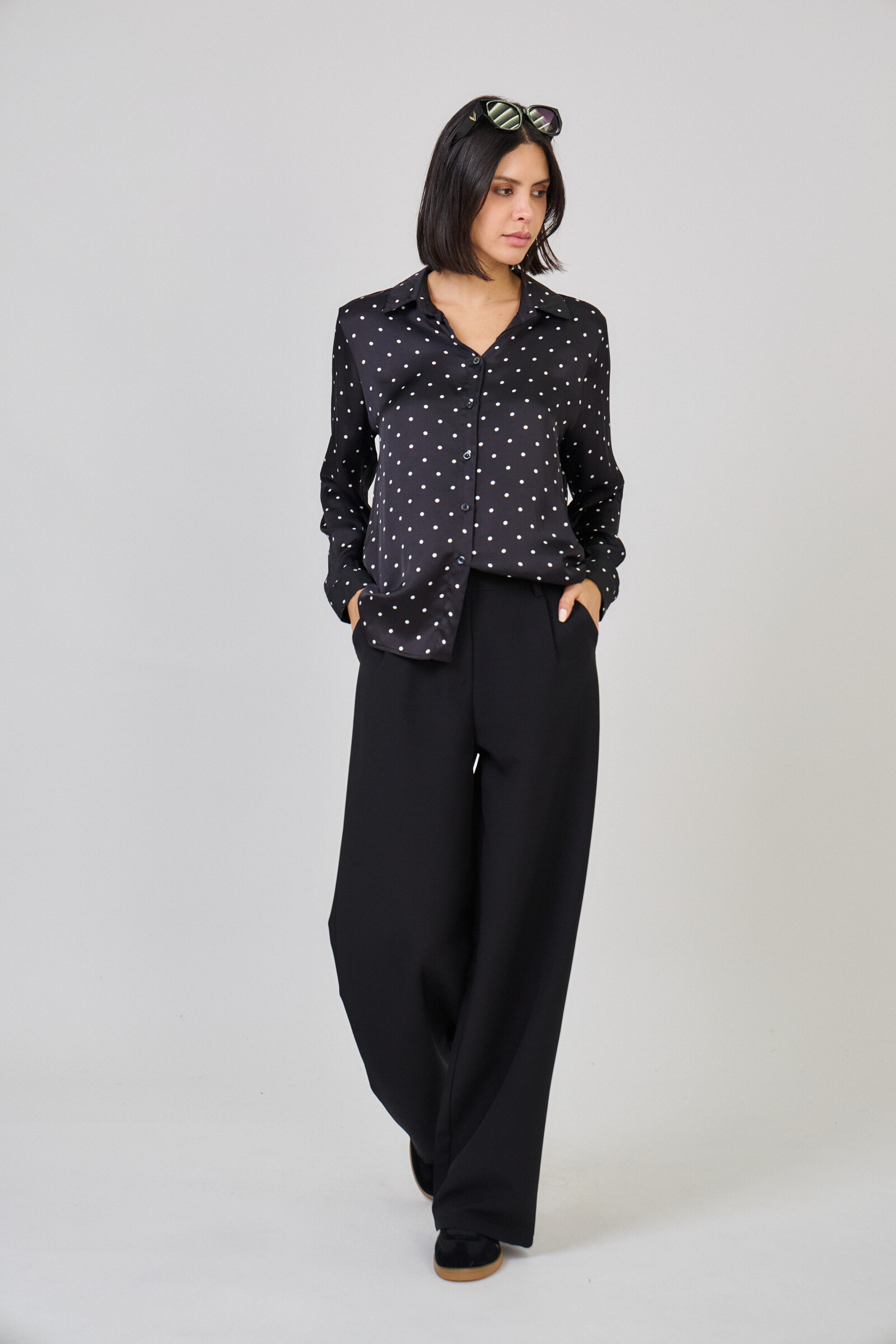 Grossiste Max & Enjoy (Vêtements) - Chemise imprimée pois