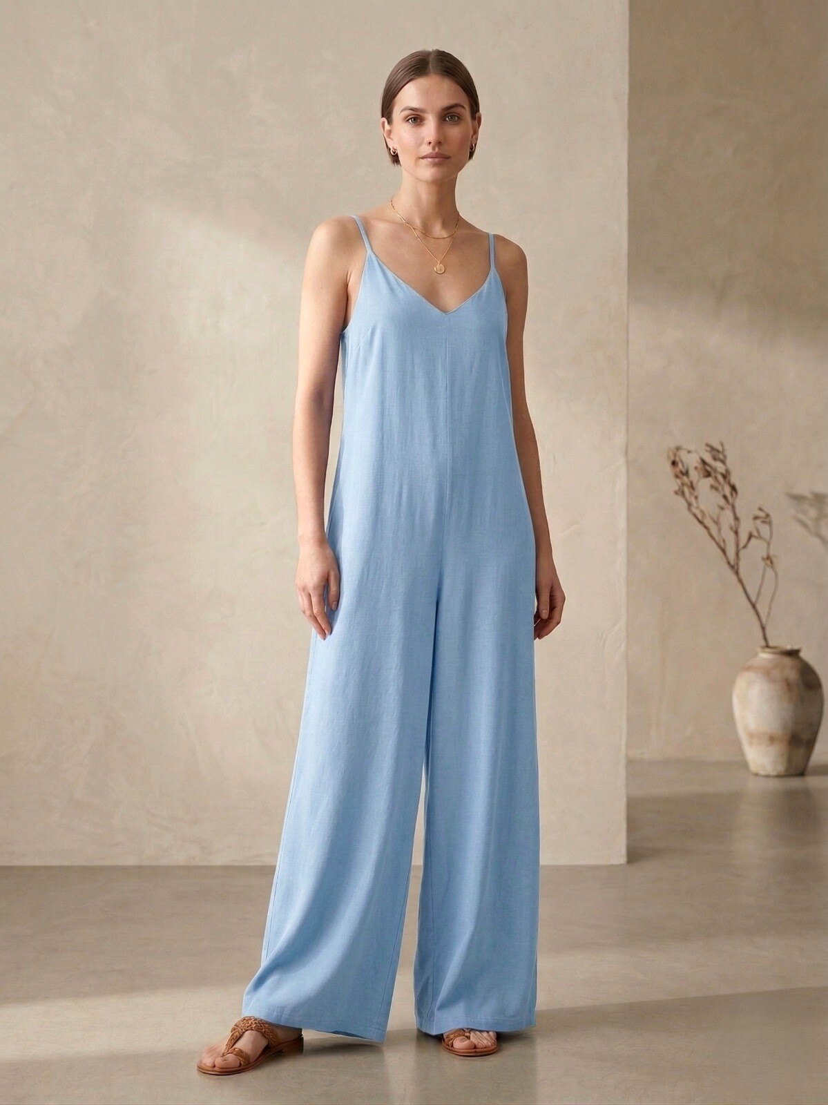 Grossiste Max & Enjoy (Vêtements) - Combinaison Fluide Satinée