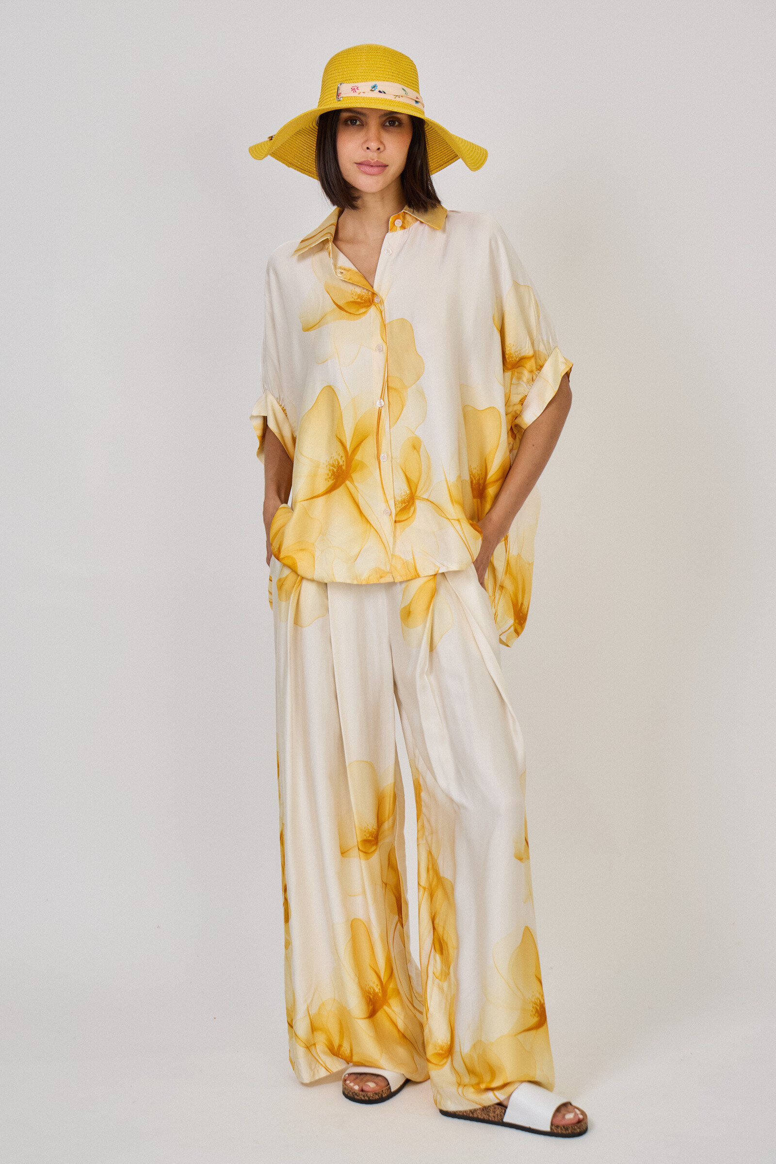 Grossiste Max & Enjoy (Vêtements) - OUTFIT (set total look) Ensemble blouse et pantalon
