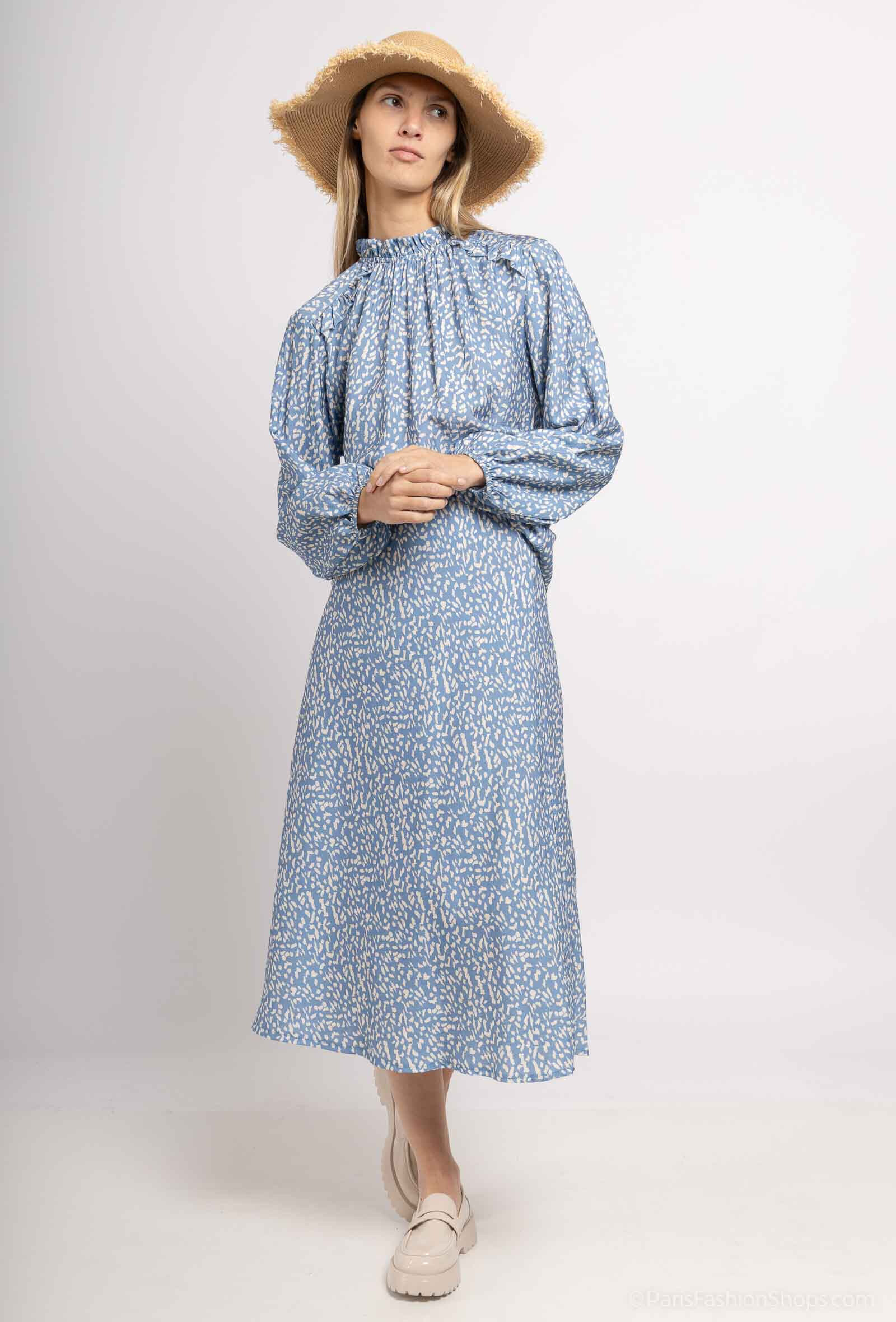 Grossiste Max & Enjoy (Vêtements) - OUTFIT (set total look) Imprimée "GRAPHIQUE" Ensemble blouse et jupe