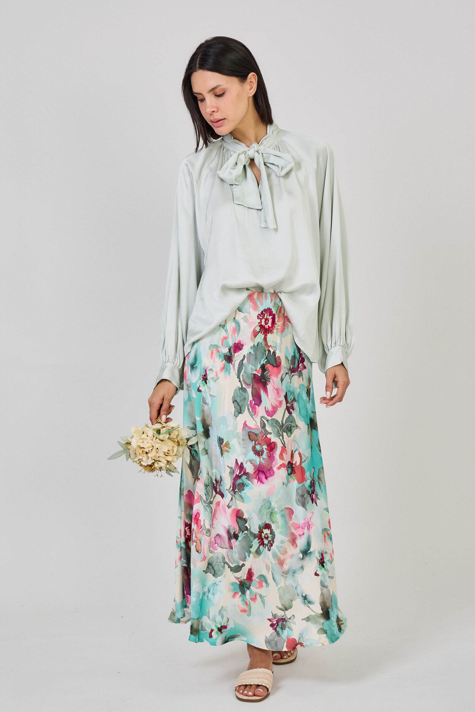 Grossiste Max & Enjoy (Vêtements) - OUTFIT (set total look) Ensemble blouse et jupe