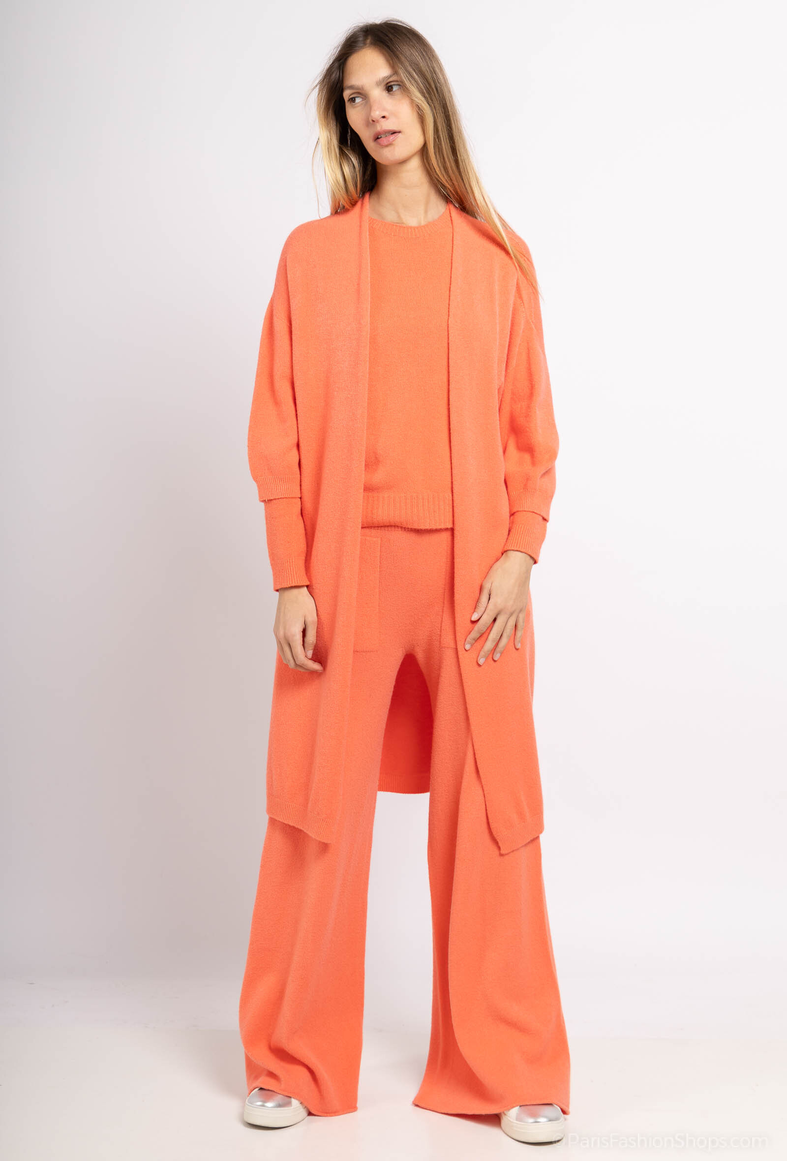 Grossista Max & Enjoy (Vêtements) - Giubbotto a maniche lunghe 3 ⁄ 4 senza soluzione di continuità, al touch cashmere