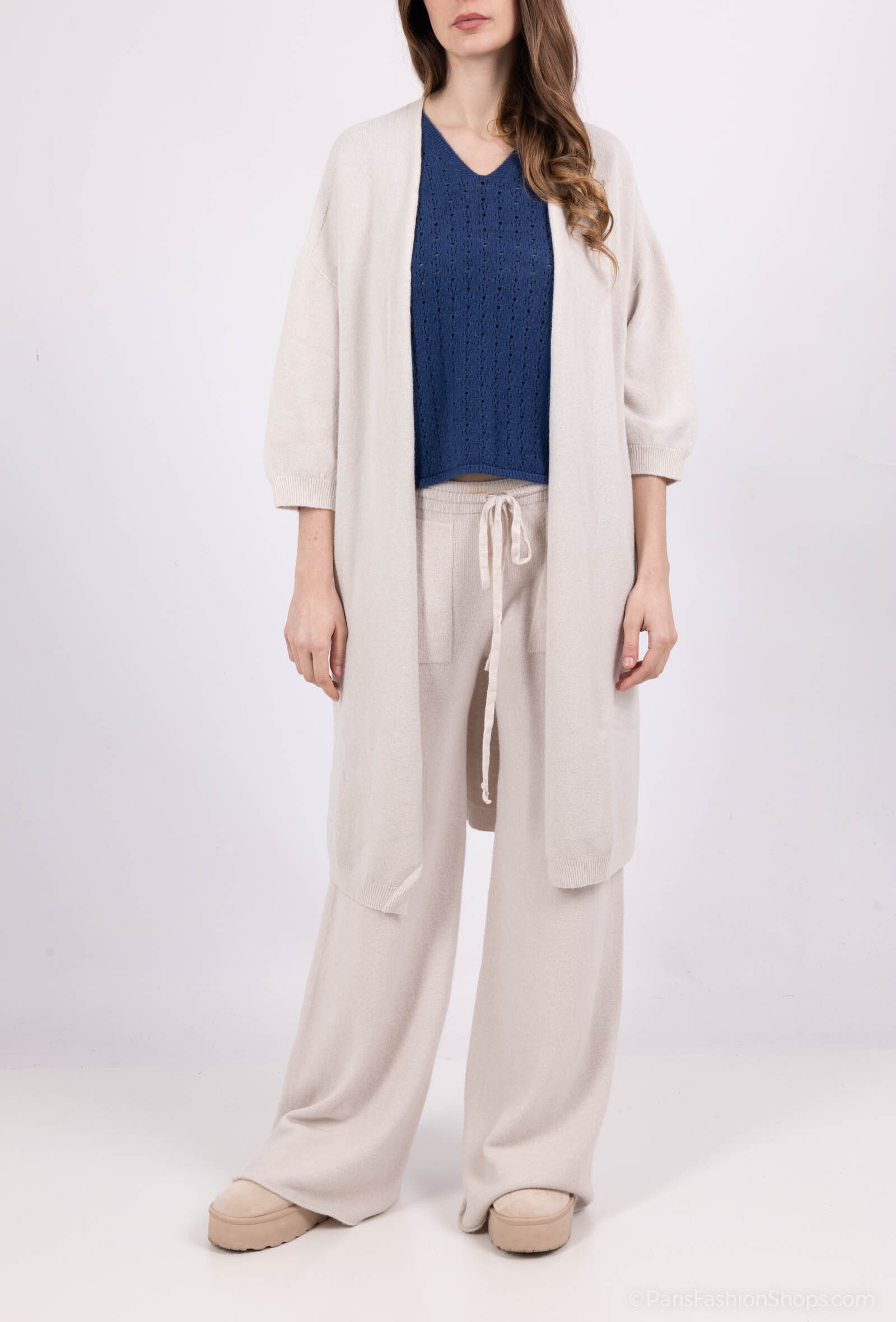 Wholesaler Max & Enjoy (Vêtements) - Long sleeve vest 3 ⁄ 4 seamless, at the touch cashmere