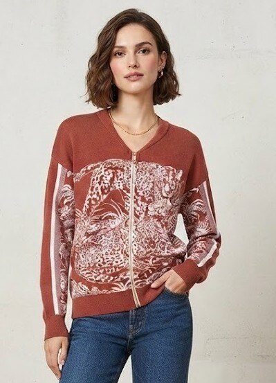 Großhändler Max & Enjoy (Vêtements) - Strickjacke mit Reißverschluss