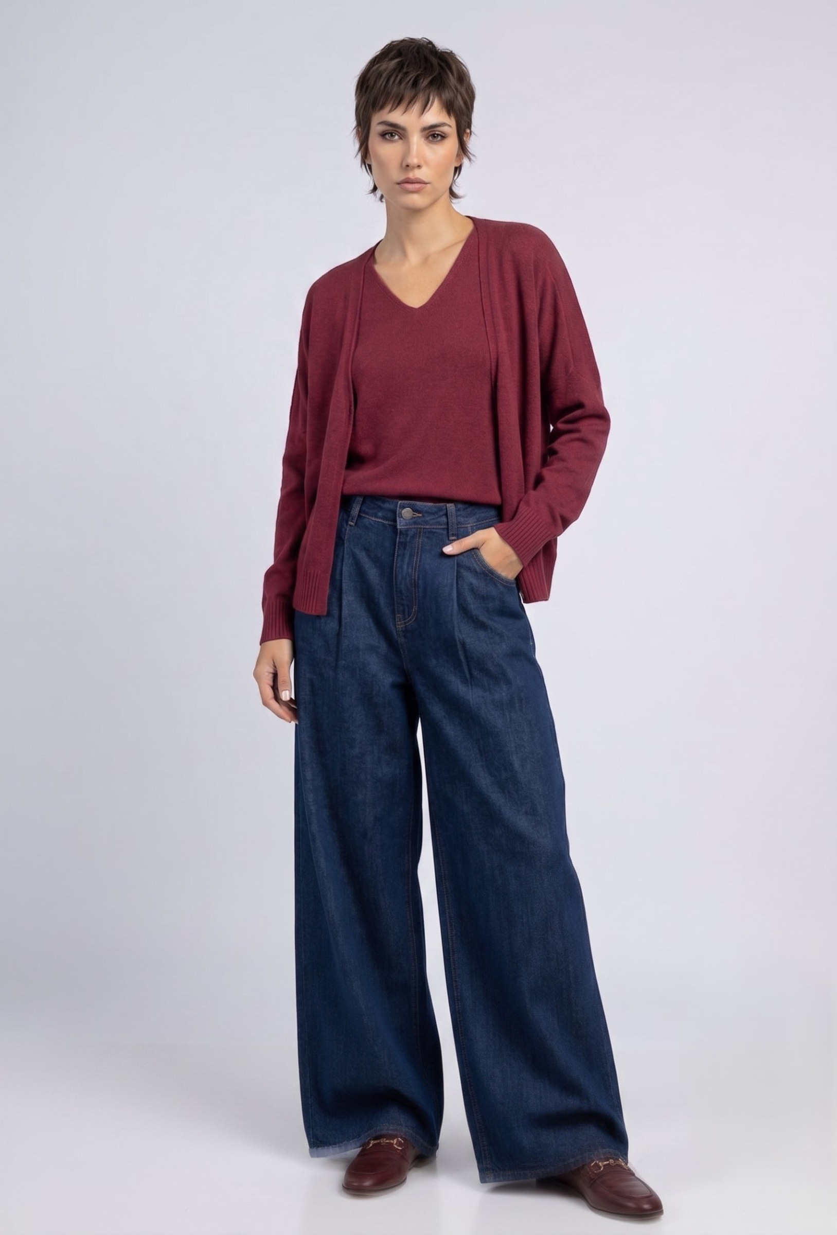 Grossiste Max & Enjoy (Vêtements) - Cardigan sans couture en maille ultra douce au toucher cachemire