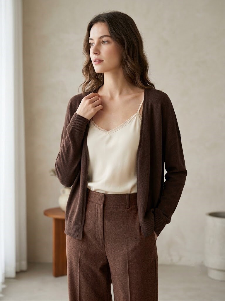 Grossiste Max & Enjoy (Vêtements) - Gilet ouvert en maille ultrafine sans couture