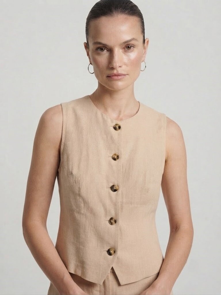Mayorista Max & Enjoy (Vêtements) - CHALECO DE VISCOSA MEZCLADA