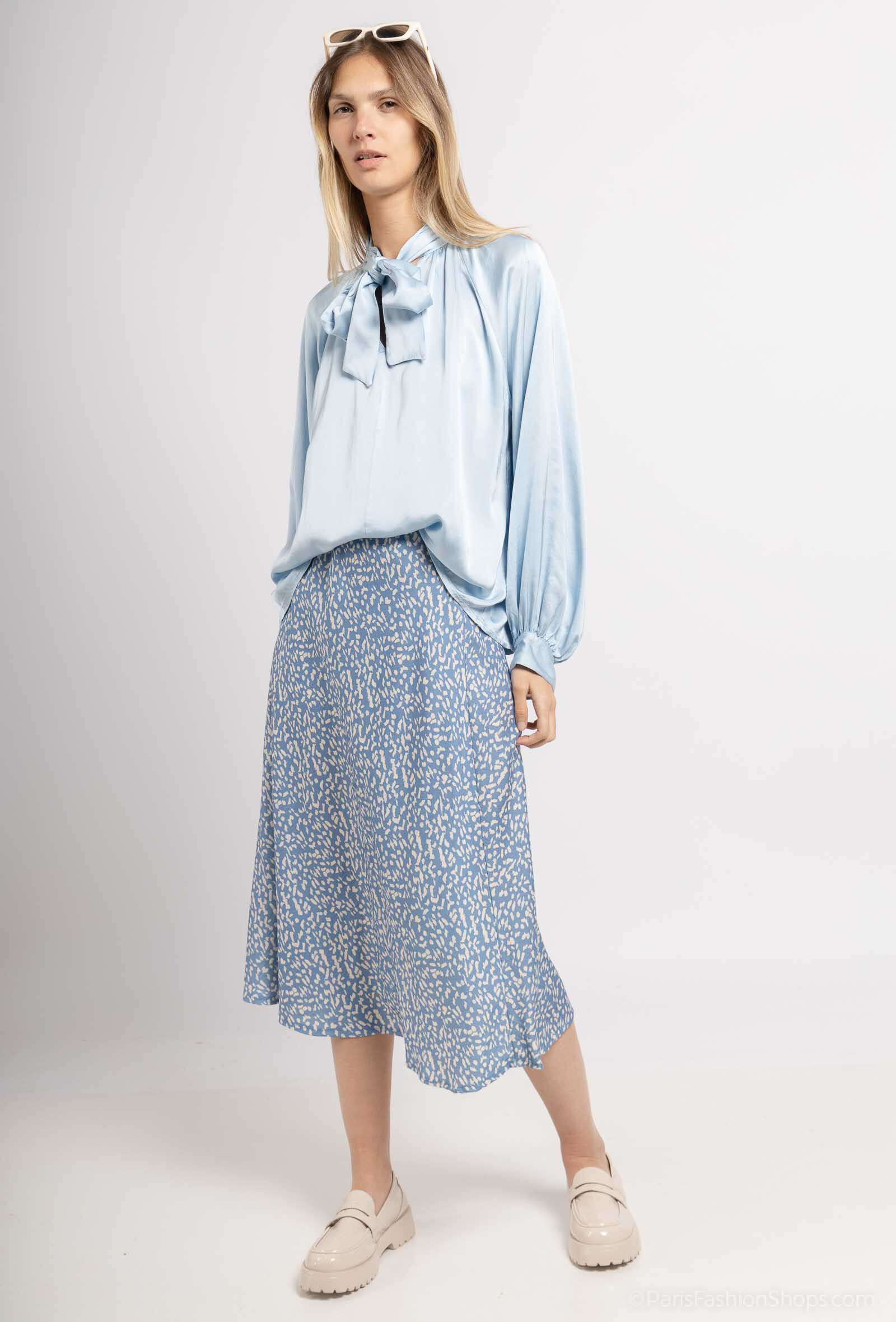 Mayorista Max & Enjoy (Vêtements) - Falda larga con un estampado gráfico acampanado