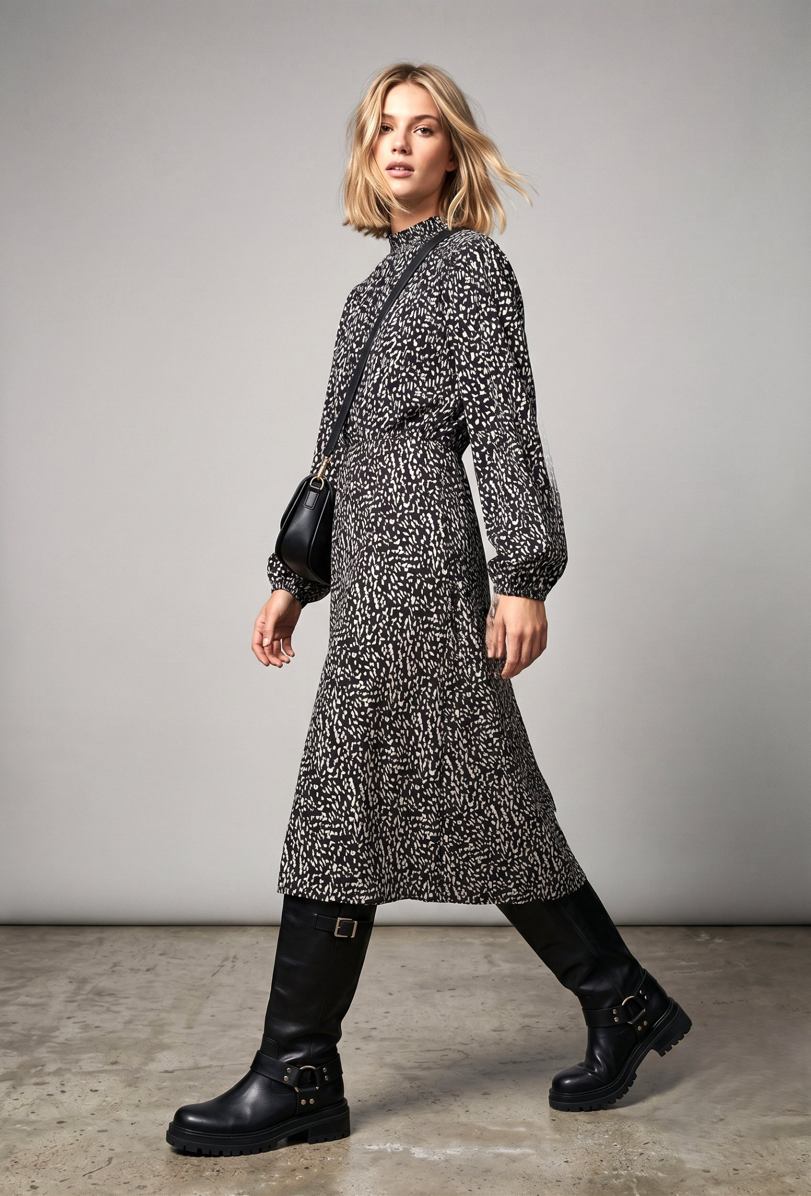 Wholesaler Max & Enjoy (Vêtements) - Flared long skirt with GRAPHIC print