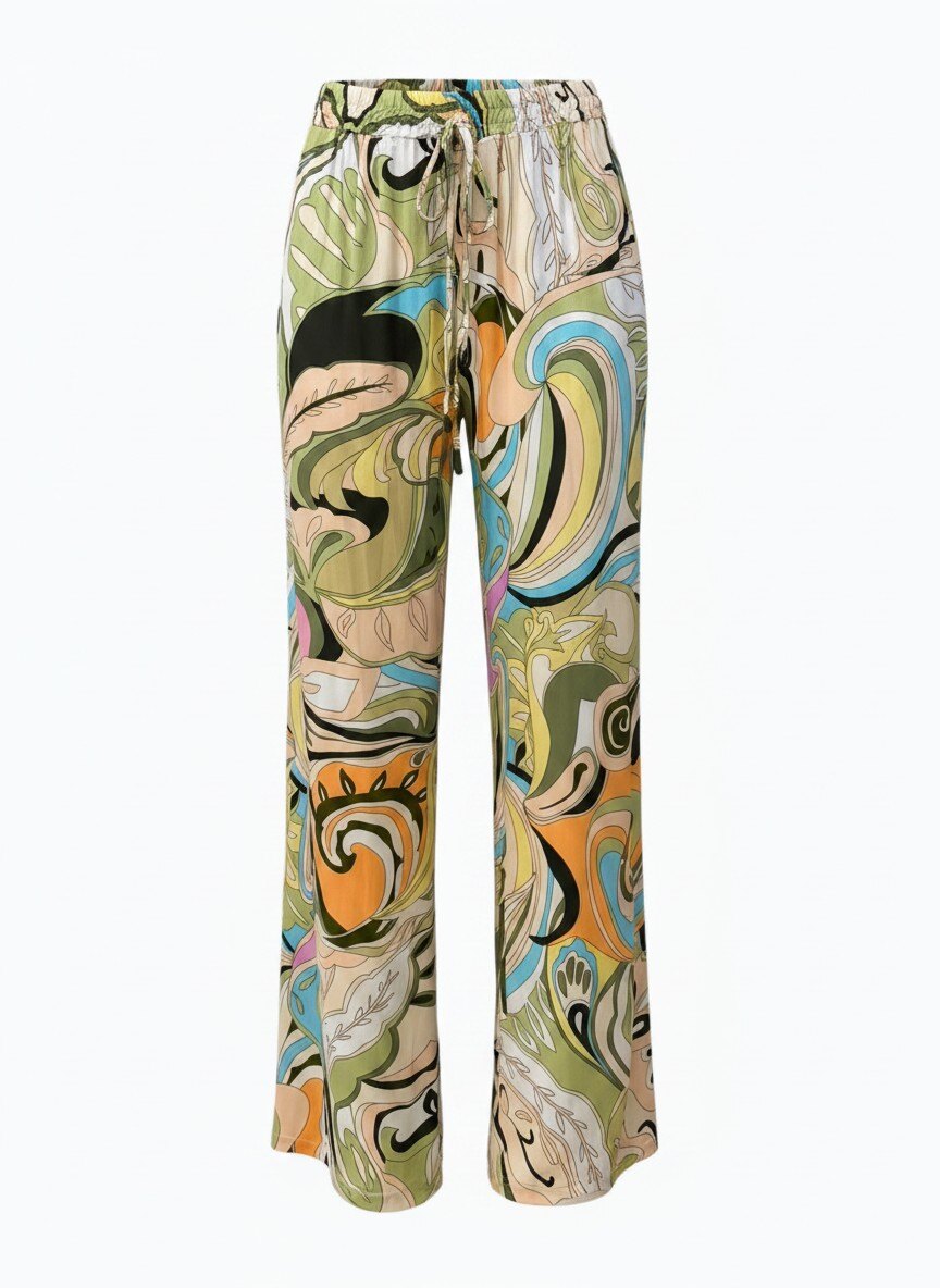 Wholesaler Max & Enjoy (Vêtements) - PRINTED FLOWY TROUSERS