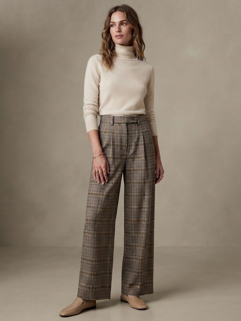 Grossiste Max & Enjoy (Vêtements) - Pantalon large à carreau