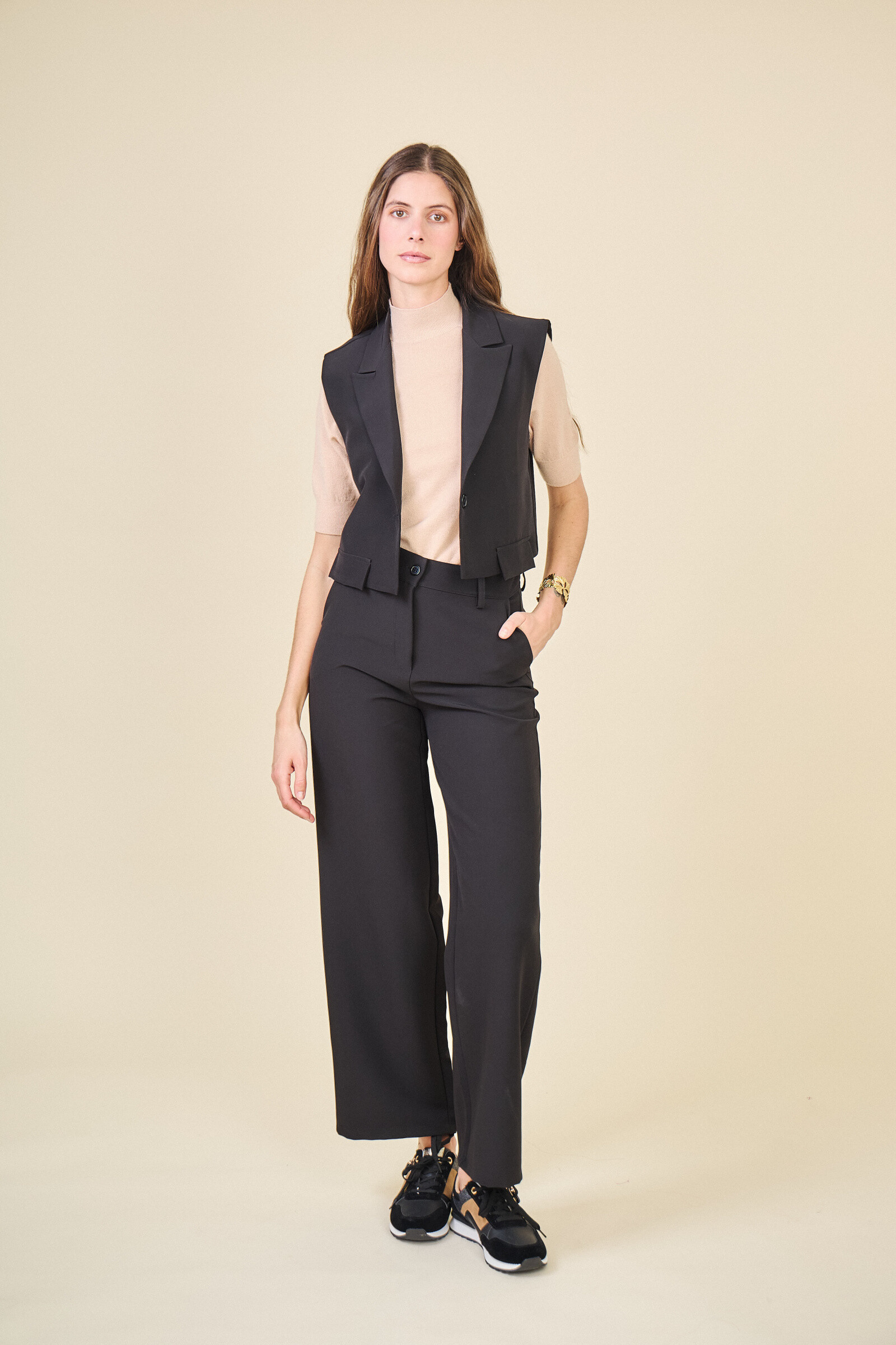 Grossista Max & Enjoy (Vêtements) - Grandi pantaloni alti con passanti -i