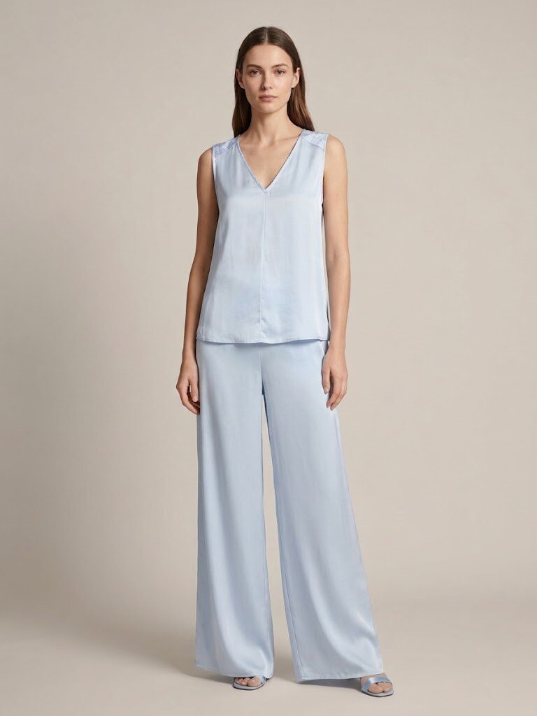 Grossiste Max & Enjoy (Vêtements) - Pantalon en Soie Satinée 34275