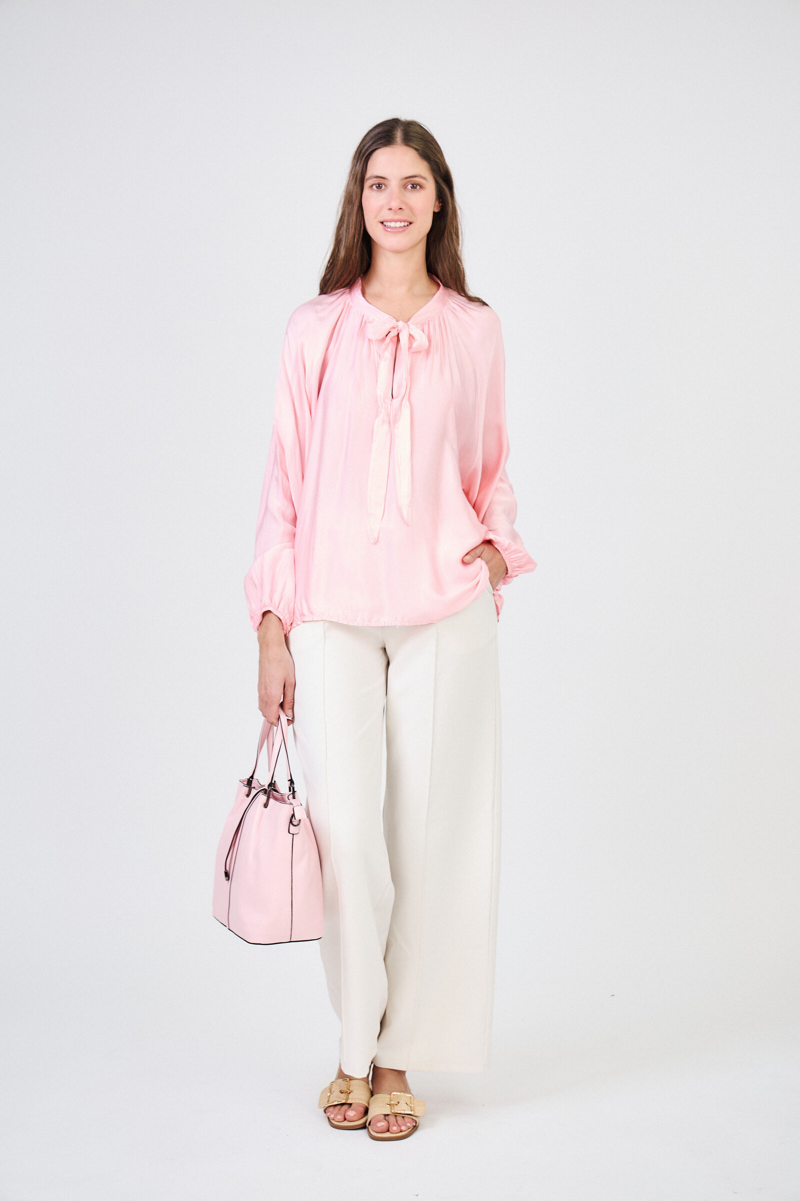 Wholesaler Max & Enjoy (Vêtements) - Wide-leg pants with piping