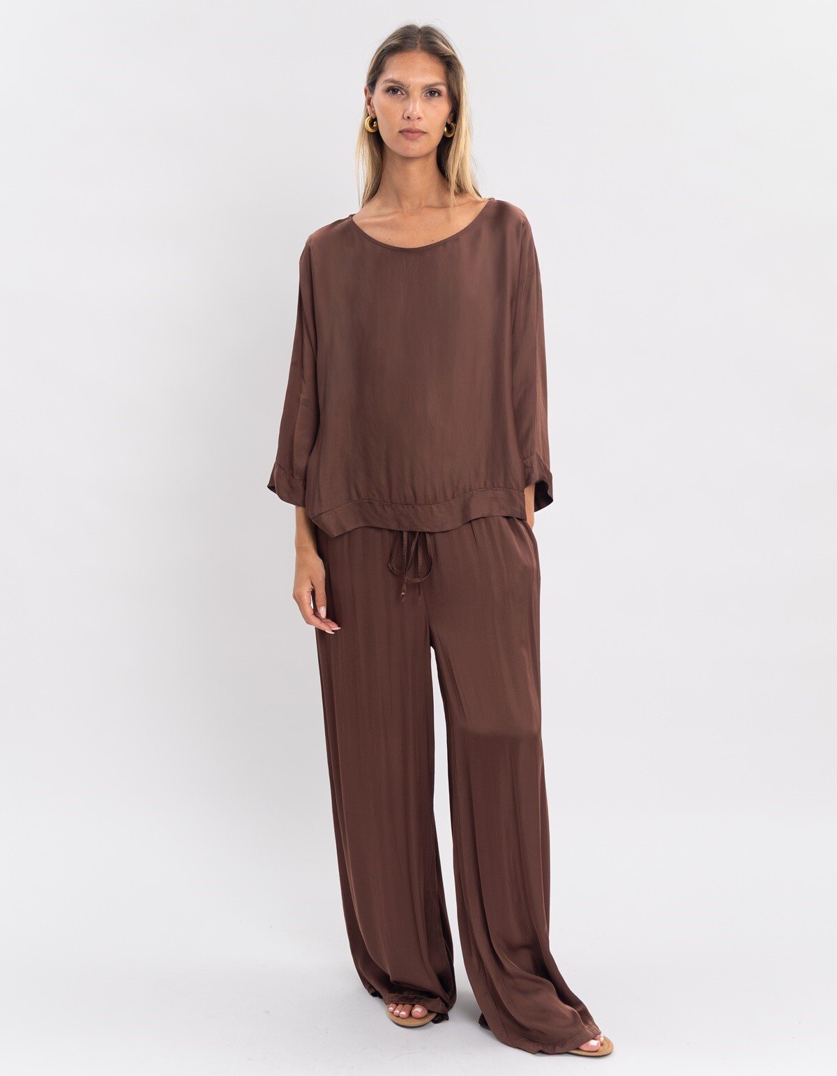 Mayorista Max & Enjoy (Vêtements) - PANTALONES DE SEDA MEZCLADA