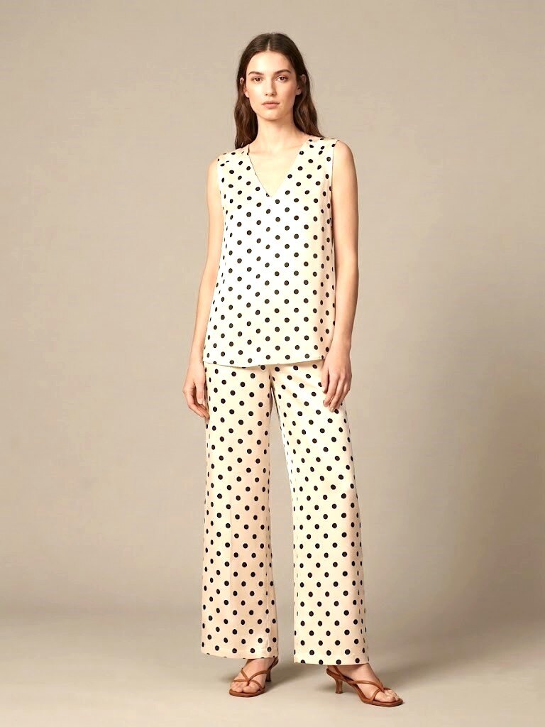 Wholesaler Max & Enjoy (Vêtements) - Wide polka dot pants – Absolute comfort & sophisticated style