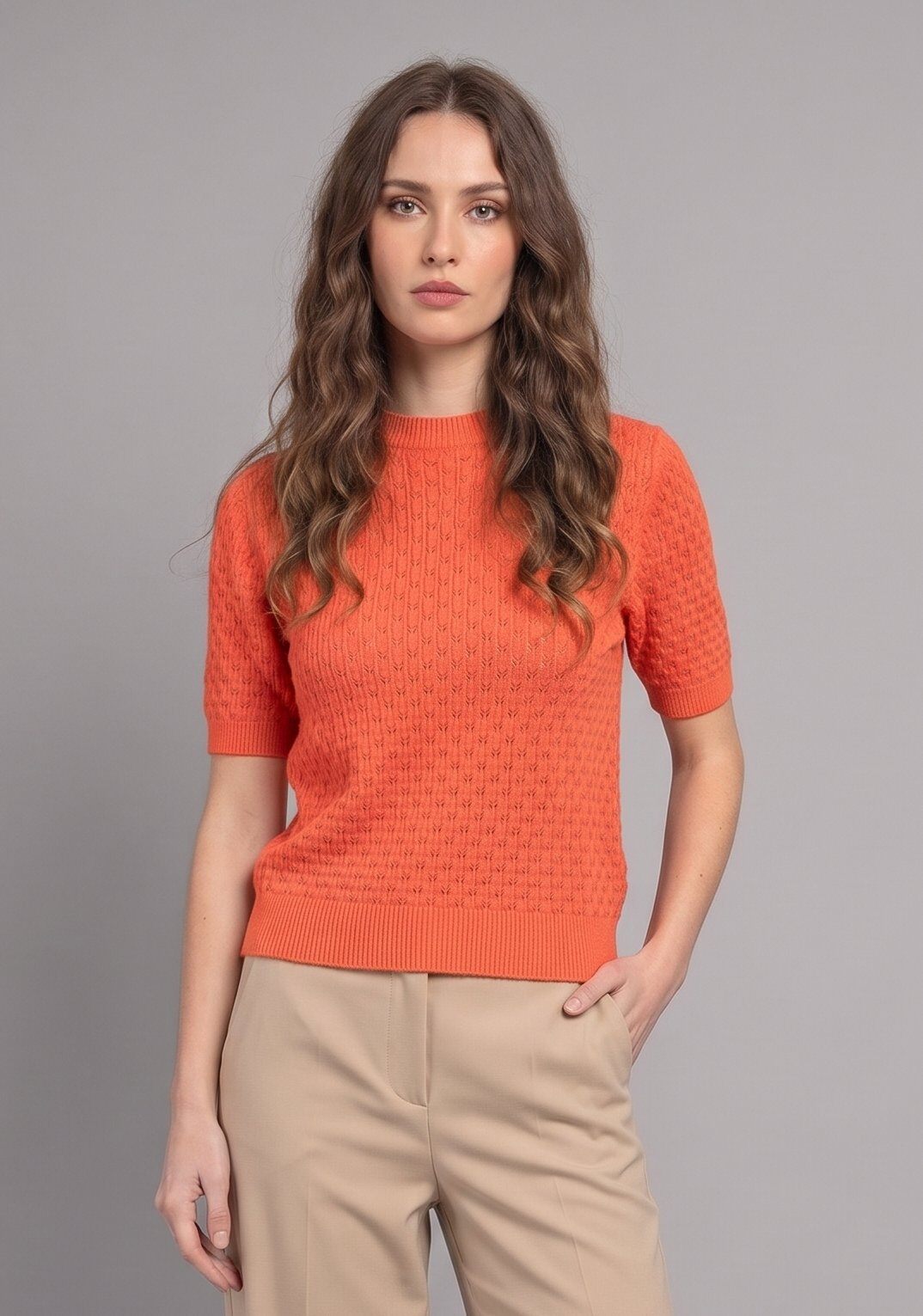 Grossiste Max & Enjoy (Vêtements) - Pull ajouré en maille d'hiver sans couture séduit par son toucher ultra doux