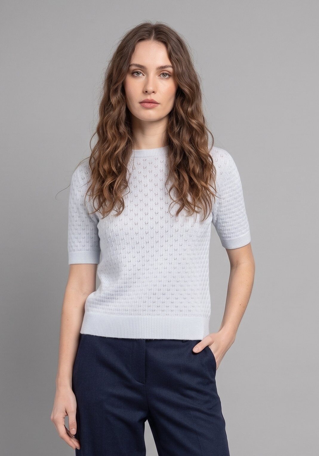 Grossista Max & Enjoy (Vêtements) - Maglione traforato in maglia invernale senza cuciture affascina con il suo tocco ultra morbido