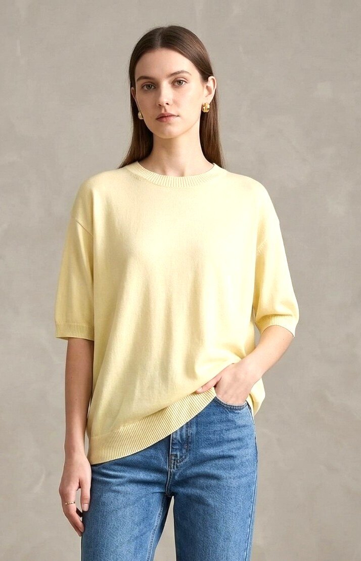 Grossiste Max & Enjoy (Vêtements) - Pull col rond en 100% coton