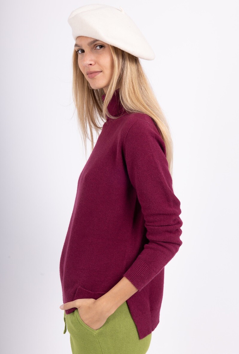 Grossista Max & Enjoy (Vêtements) - Maglione a collo alto senza cuciture, tocco cashmere