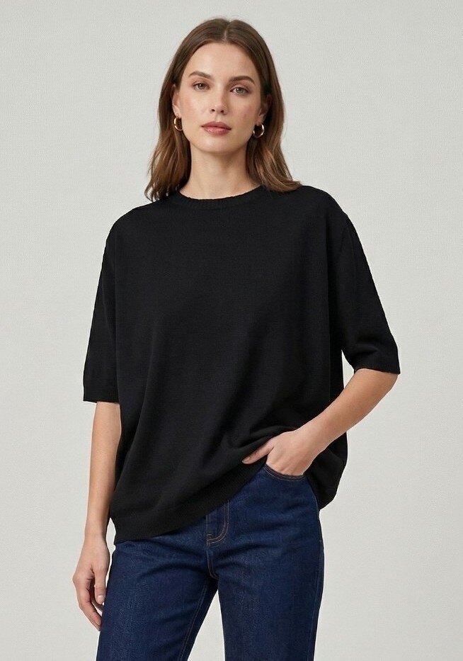 Grossiste Max & Enjoy (Vêtements) - Pull col rond en 100% coton