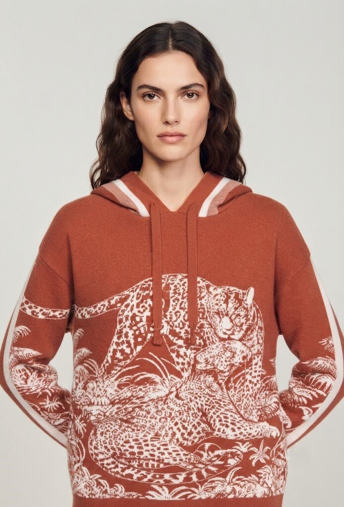 Grossista Max & Enjoy (Vêtements) - Felpa in maglia invernale con effetto cashmere