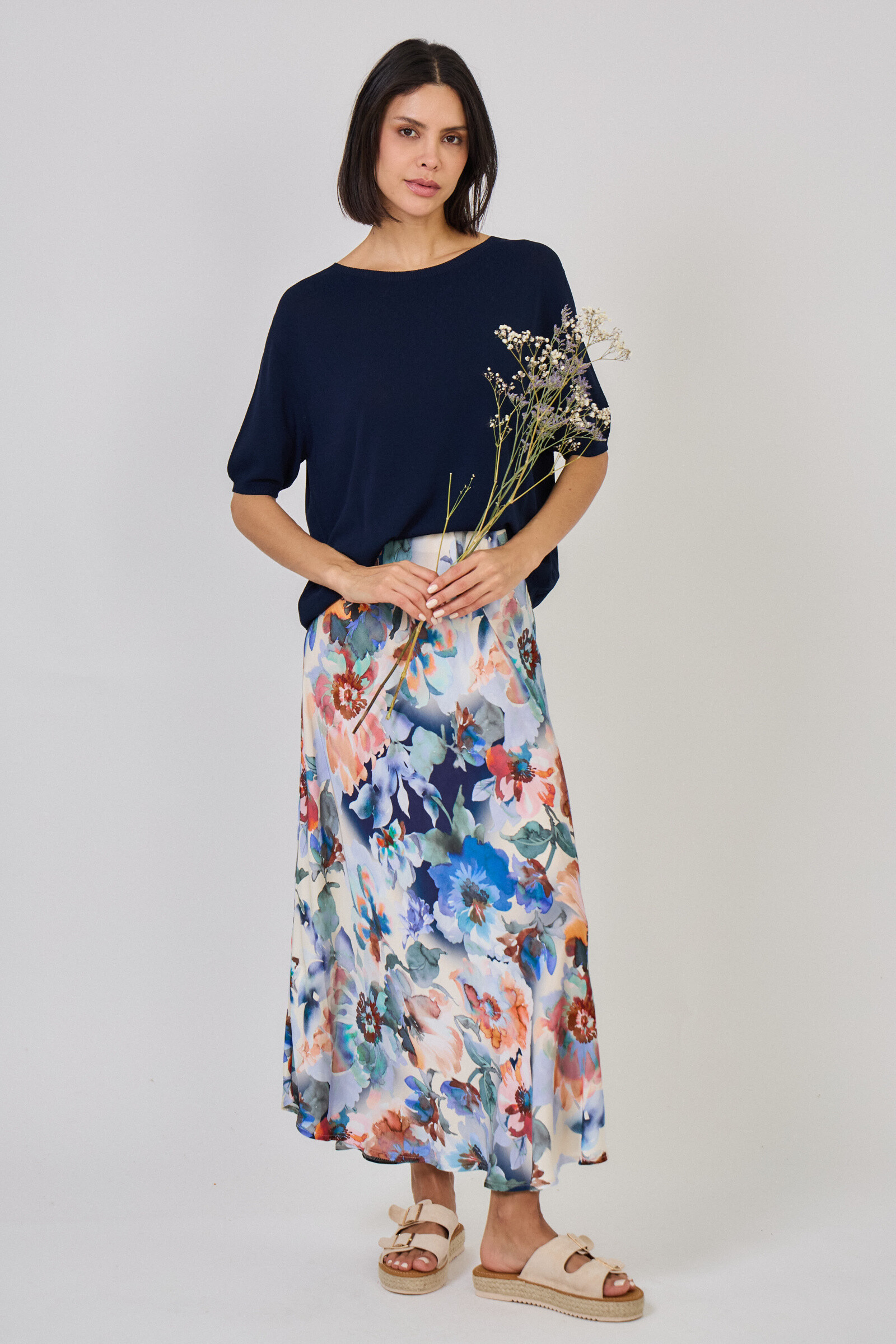 Grossiste Max & Enjoy (Vêtements) - Pull col rond en maille froide sans couture