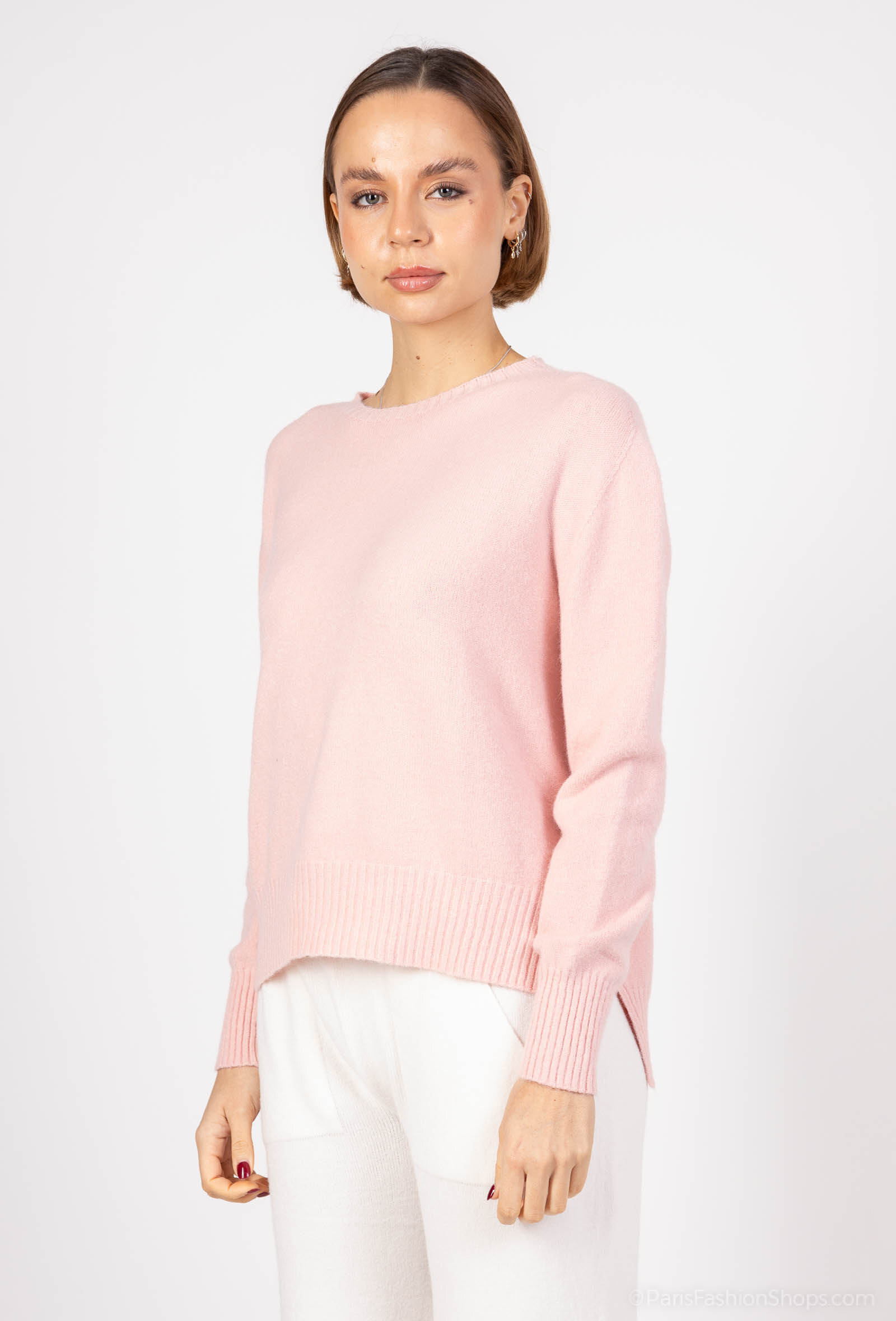Wholesaler Max & Enjoy (Vêtements) - Seamless crew neck sweater, long sleeves