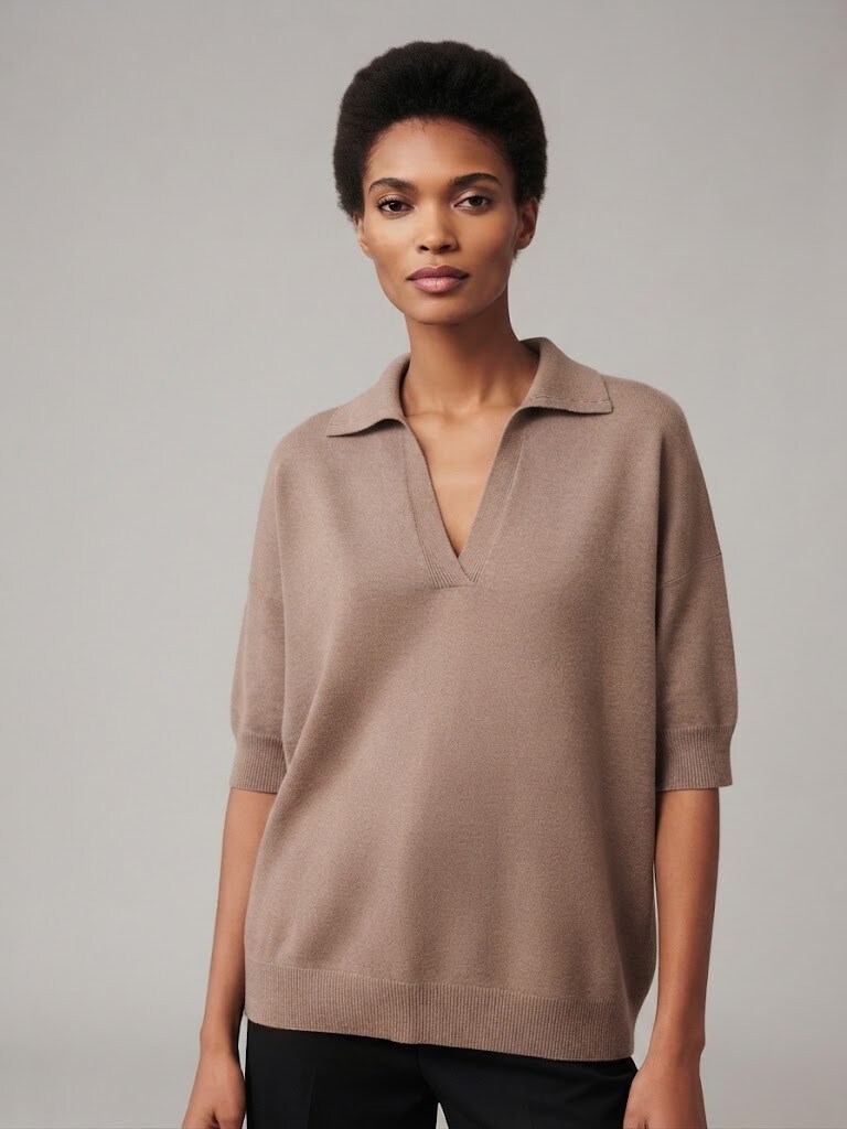 Grossiste Max & Enjoy (Vêtements) - Pull col polo sans couture