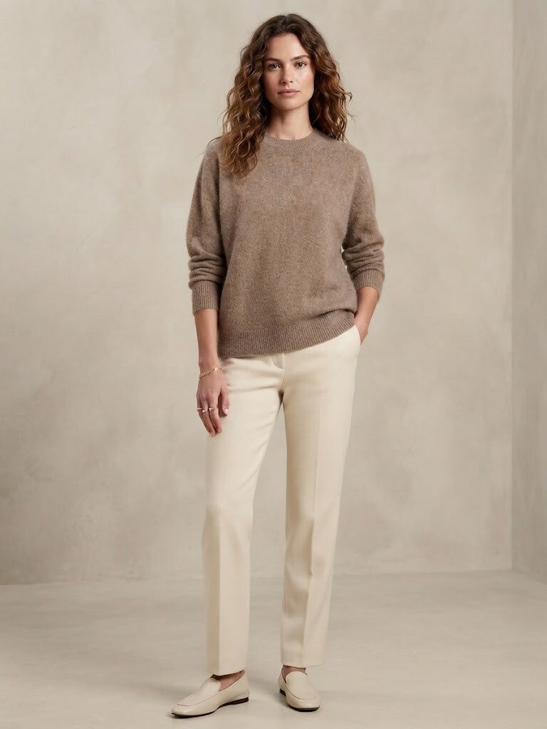 Grossiste Max & Enjoy (Vêtements) - Pull col rond en cachemire