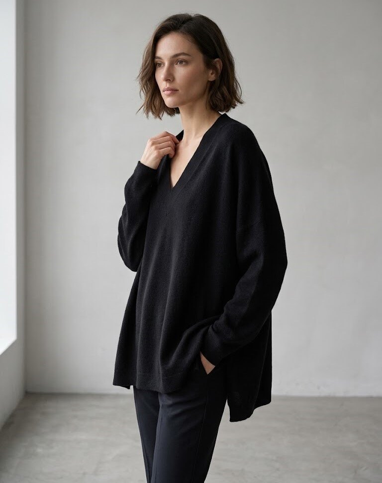Grossiste Max & Enjoy (Vêtements) - Pull oversize en maille ultrafine sans couture