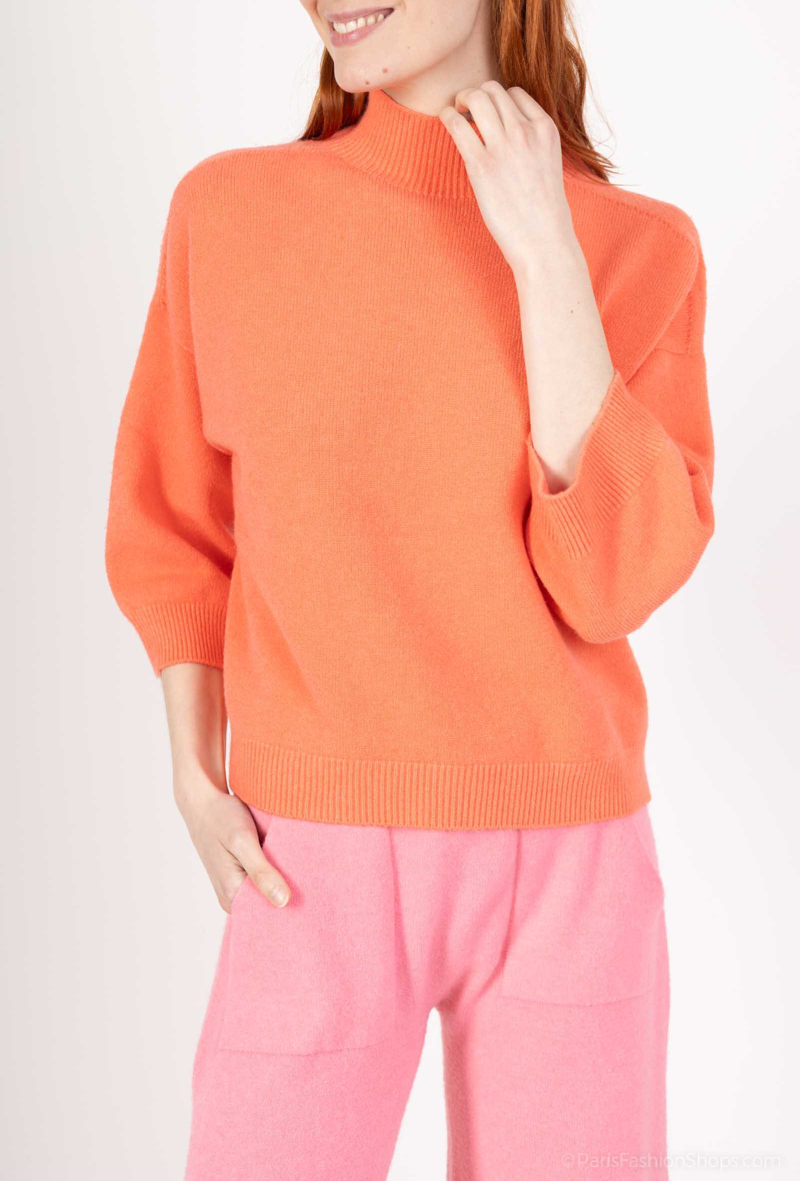 Grossista Max & Enjoy (Vêtements) - Interruttore meridionale, 3 ⁄ 4 maniche, al tocco di Cashmere