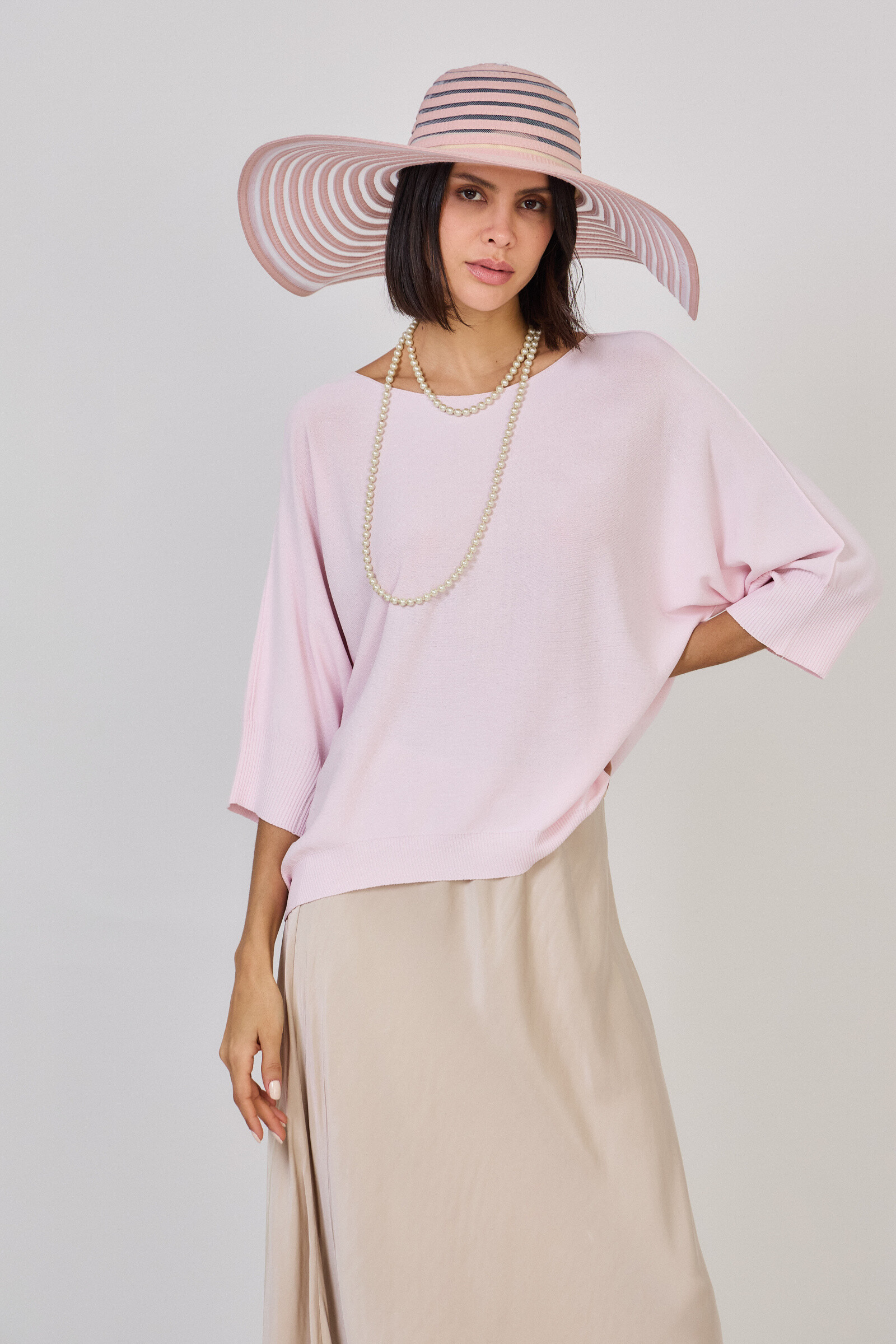 Grossista Max & Enjoy (Vêtements) - Maglione in maglia fine e leggera senza cuciture-321571