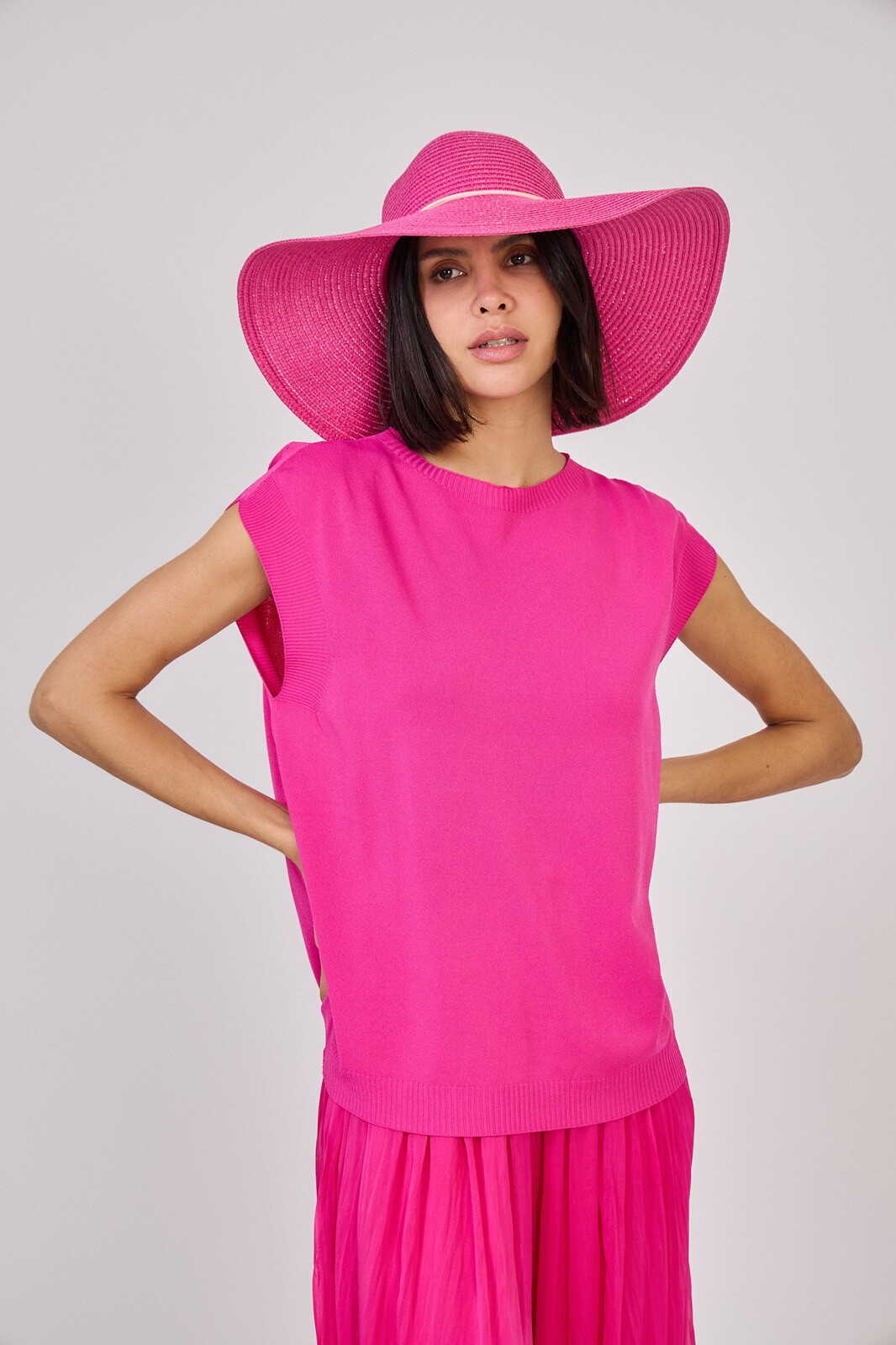 Grossista Max & Enjoy (Vêtements) - Tidallet Round Round Neck in mesh freddo senza cucitura