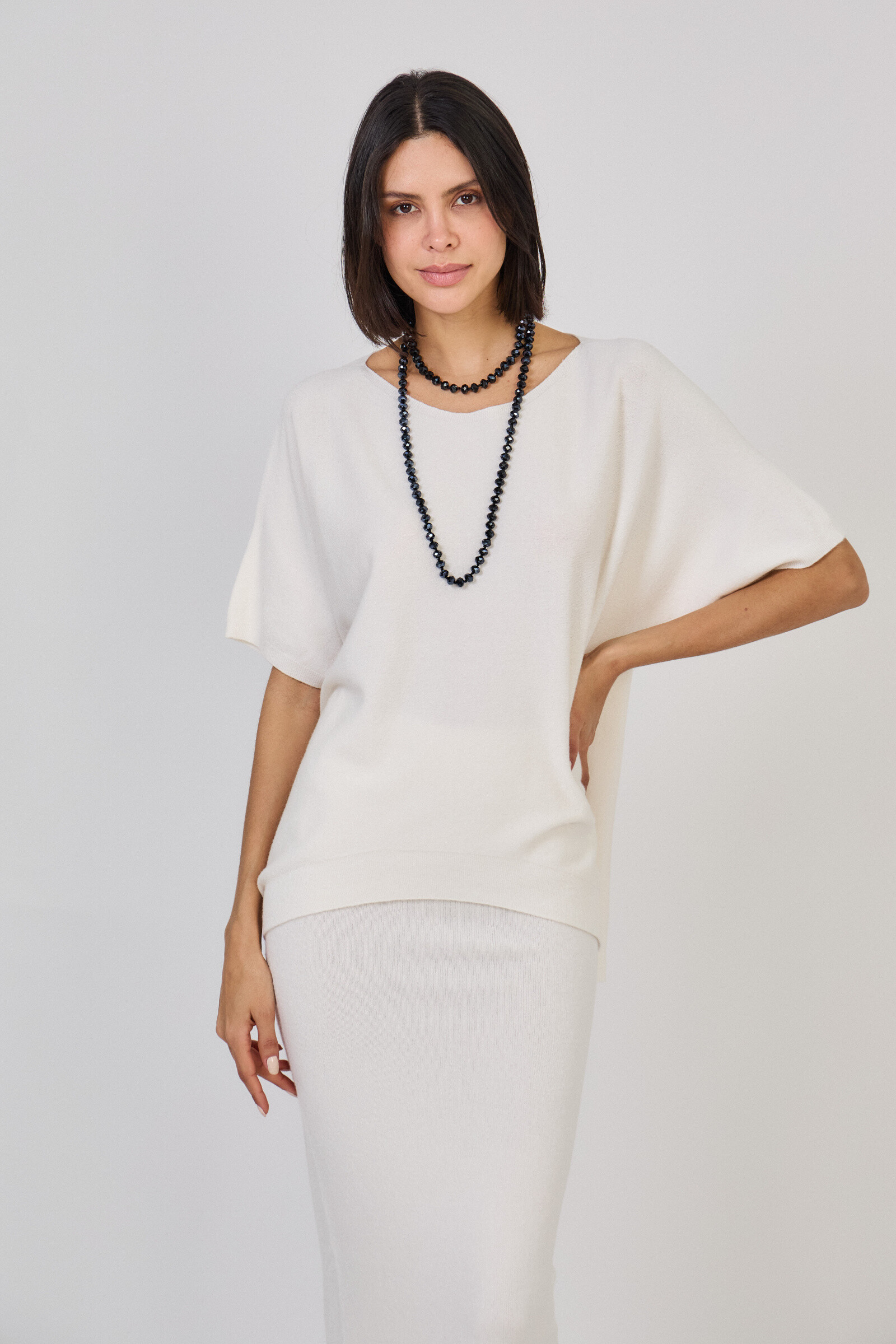 Grossiste Max & Enjoy (Vêtements) - Pull col bateau ultrafin sans couture