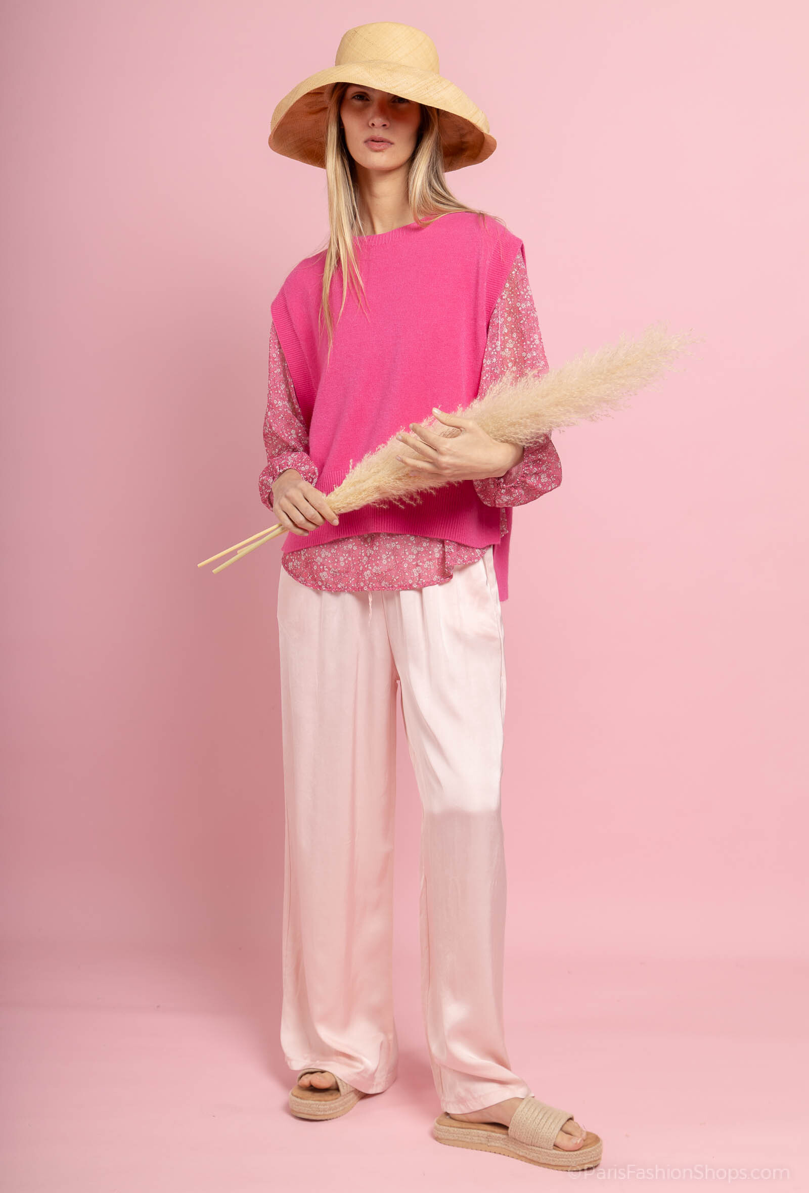 Grossista Max & Enjoy (Vêtements) - Oversize con un pulsante senza soluzione di continuità, collo rotondo, manica, cashmere tocco