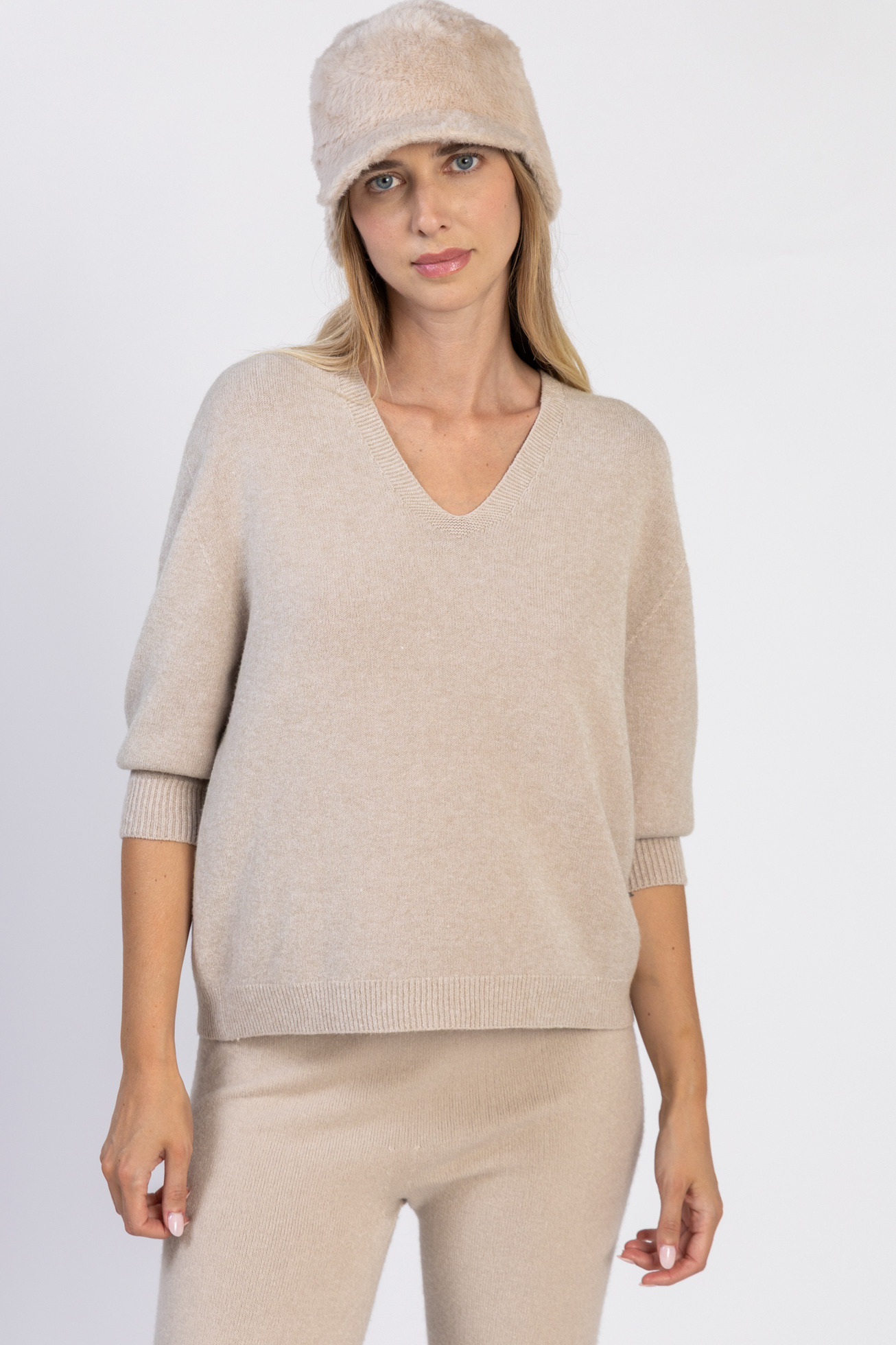 Grossista Max & Enjoy (Vêtements) - Maglione in maglia invernale senza cuciture al tatto di cashmere