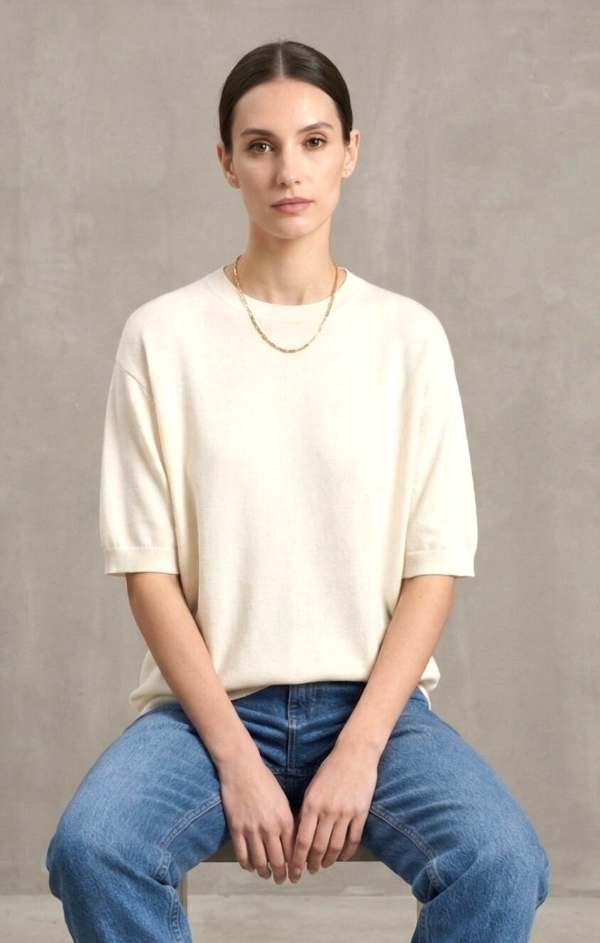 Grossiste Max & Enjoy (Vêtements) - Pull col rond en 100% coton