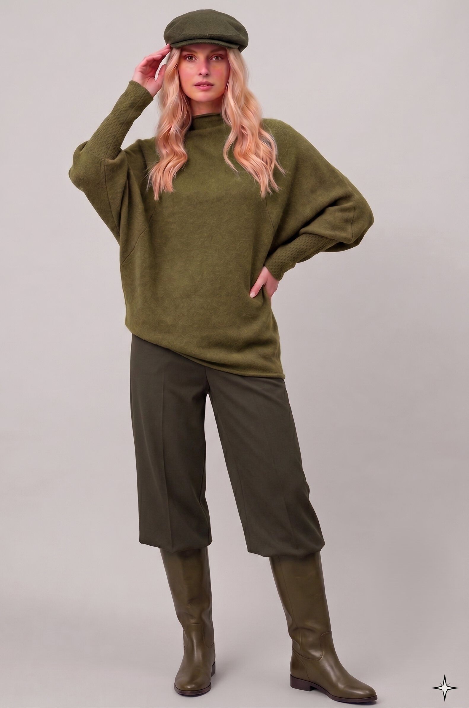 Grossiste Max & Enjoy (Vêtements) - Pull asymétrique en maille ultra doux sans couture