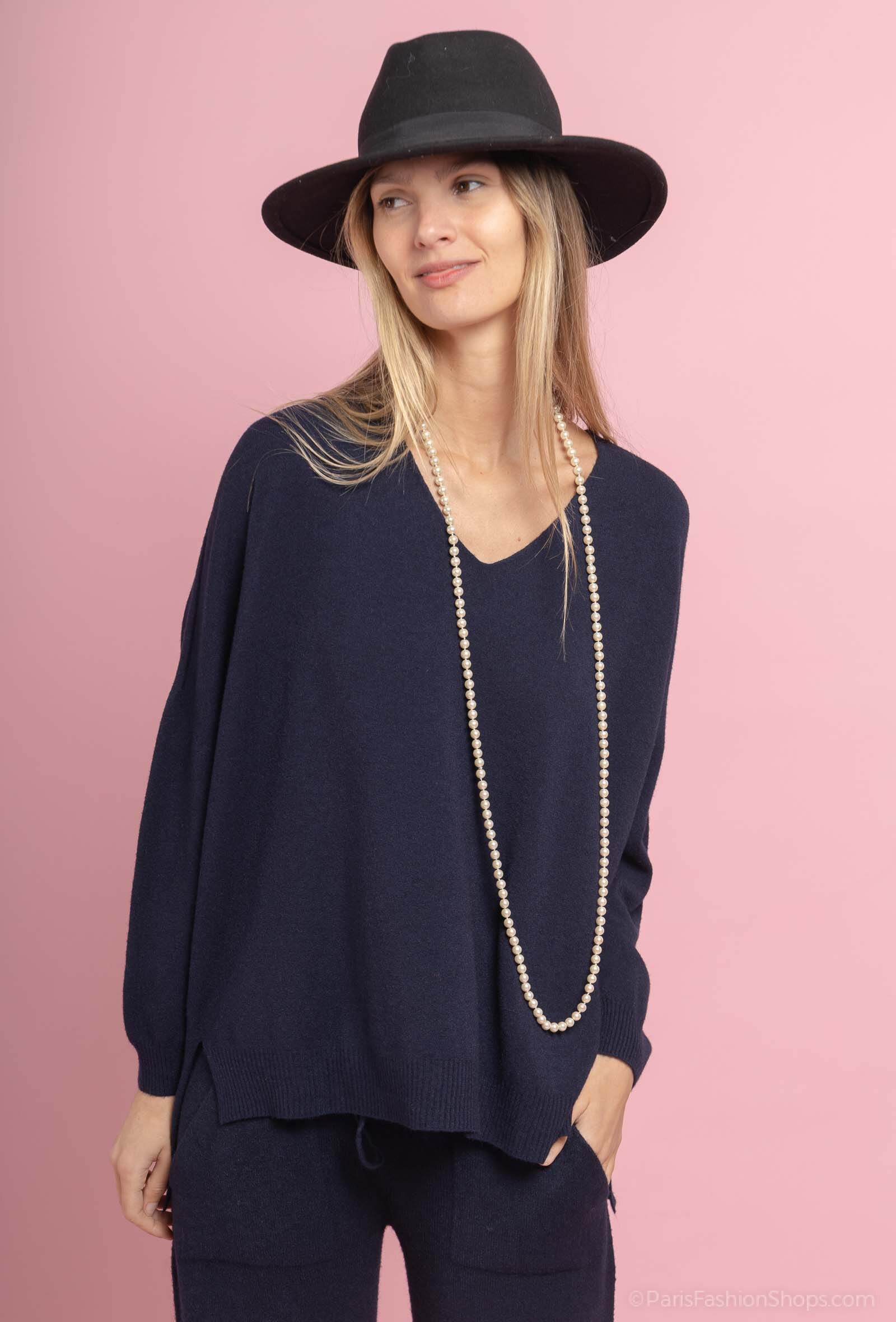 Grossiste Max & Enjoy (Vêtements) - Pull oversize ultrafin sans couture